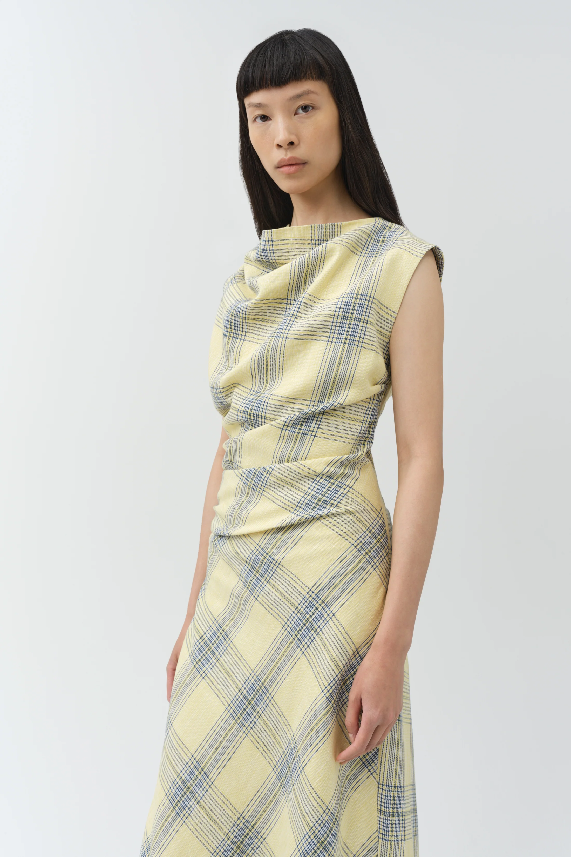 Burke Draped Midi Dress - Image 3