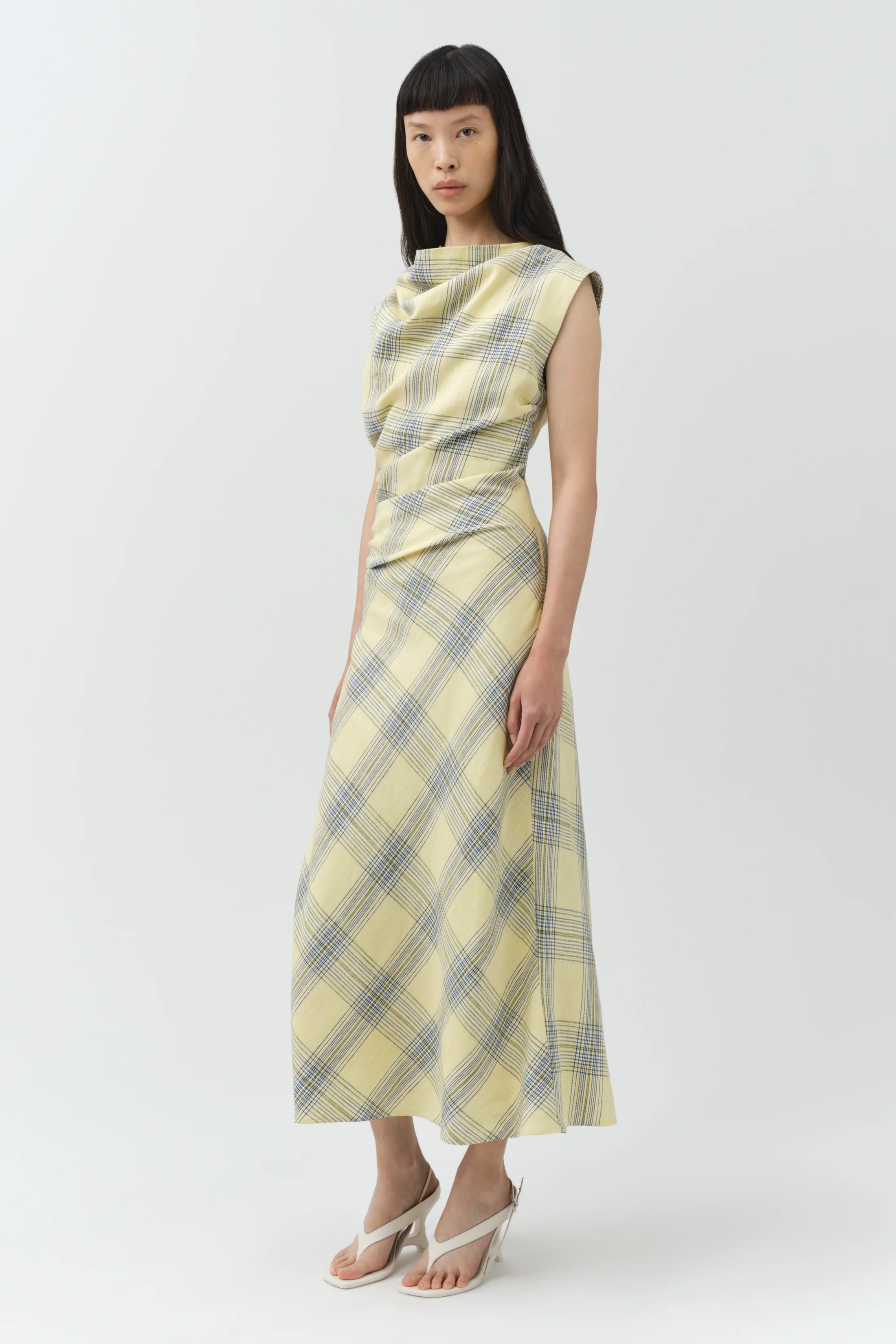 Burke Draped Midi Dress - Image 4