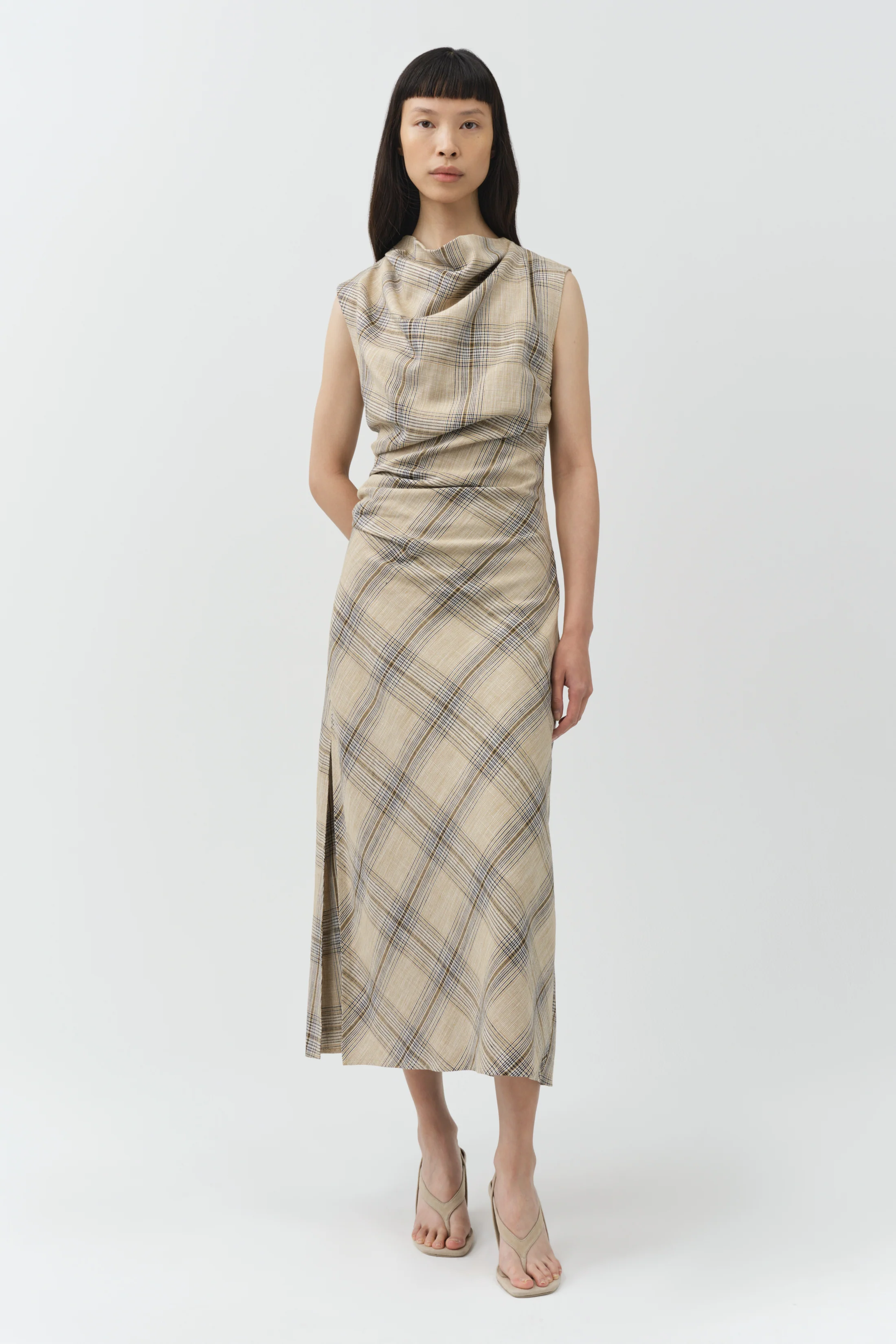 Burke Draped Midi Dress - Image 2