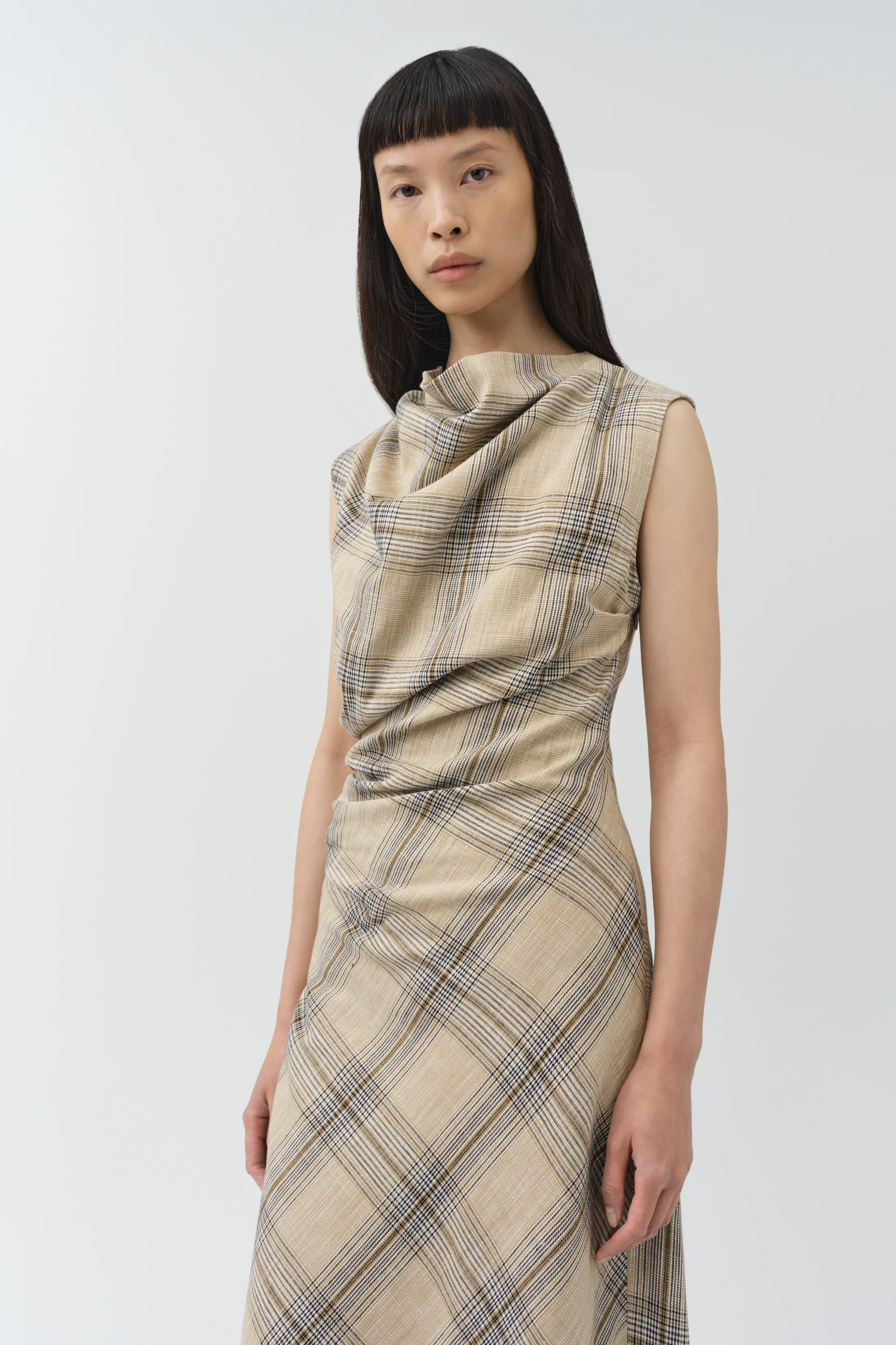 Burke Draped Midi Dress - Image 3