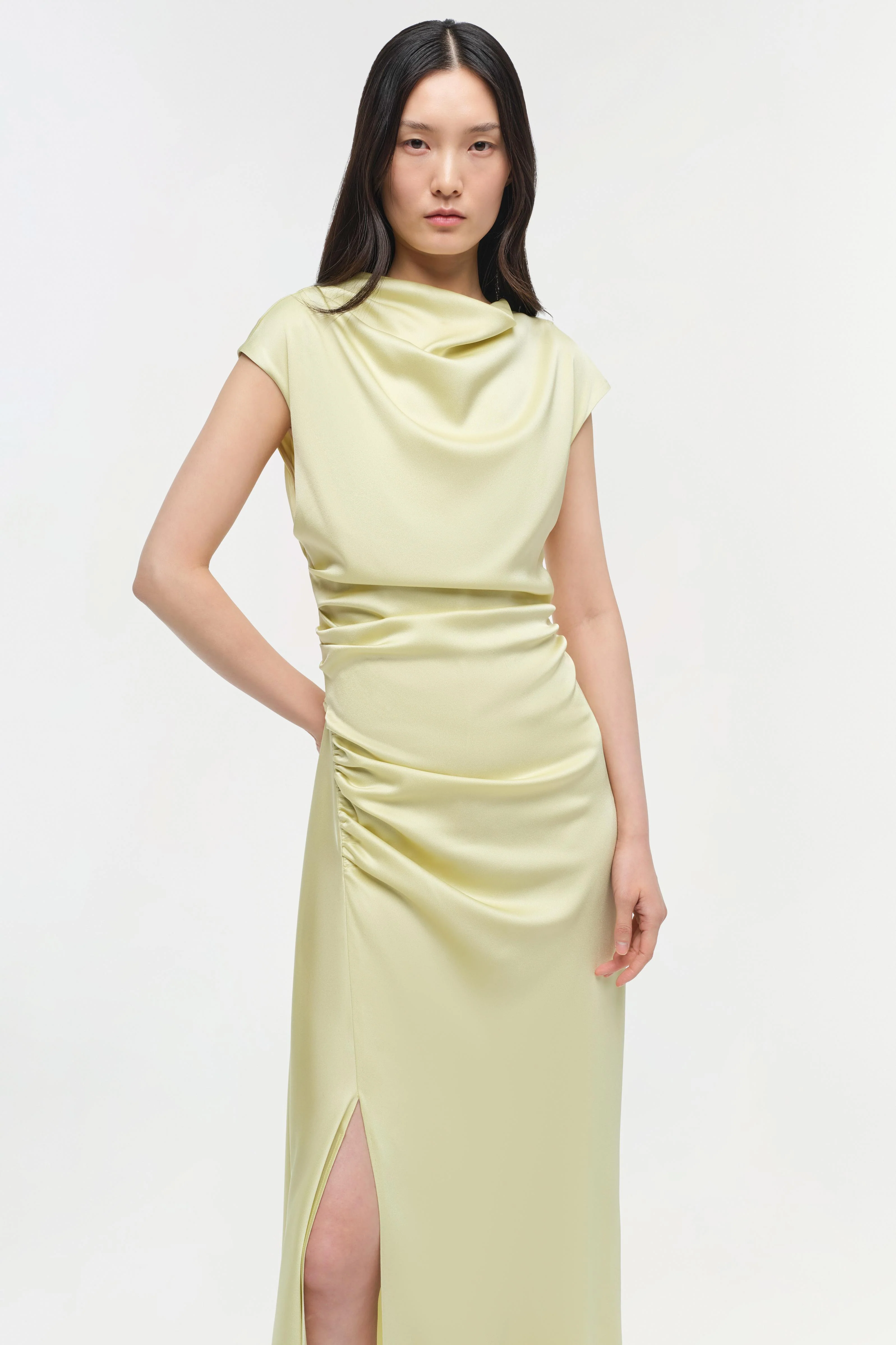 Burke Satin Midi Dress - Image 3