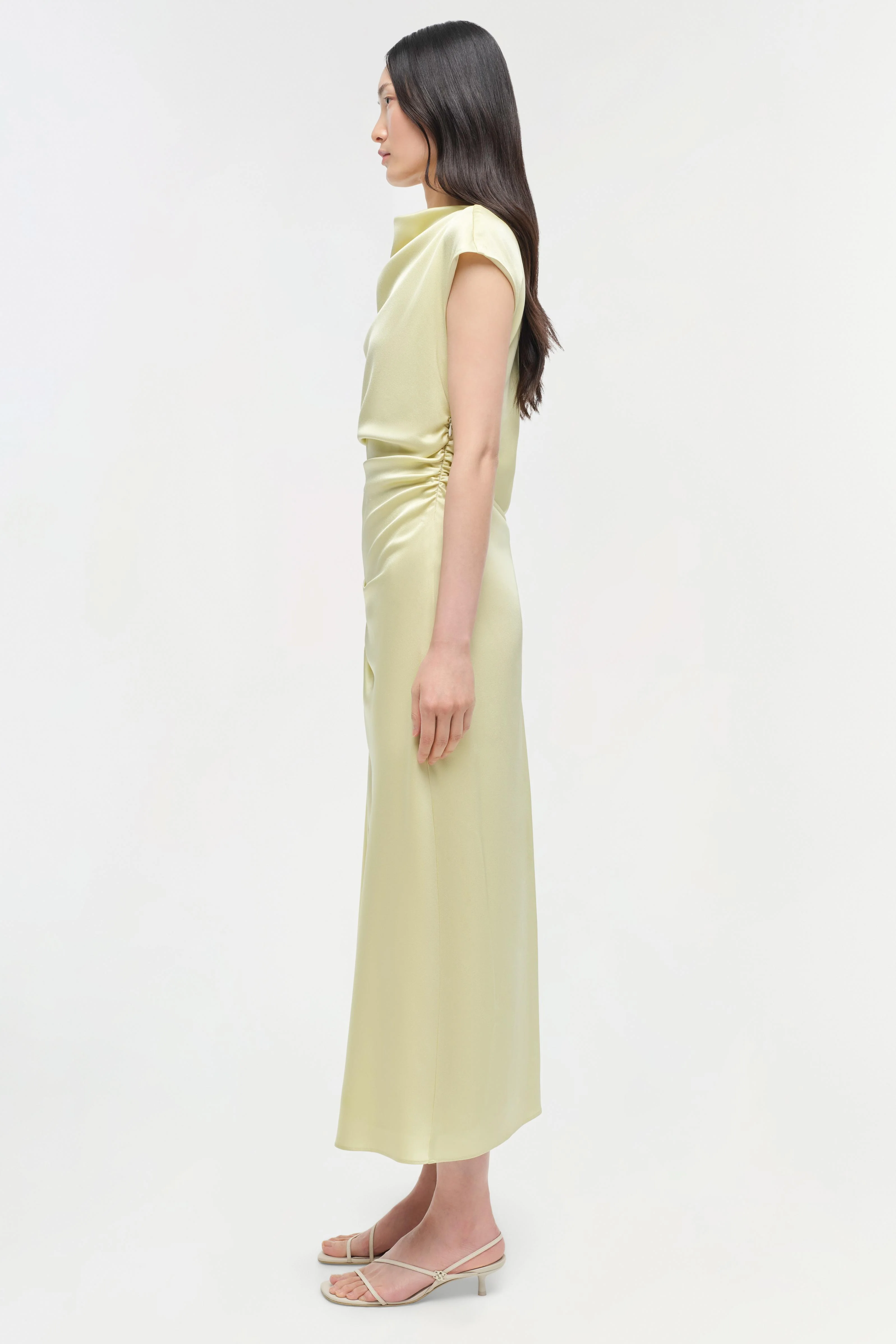 Burke Satin Midi Dress - Image 4