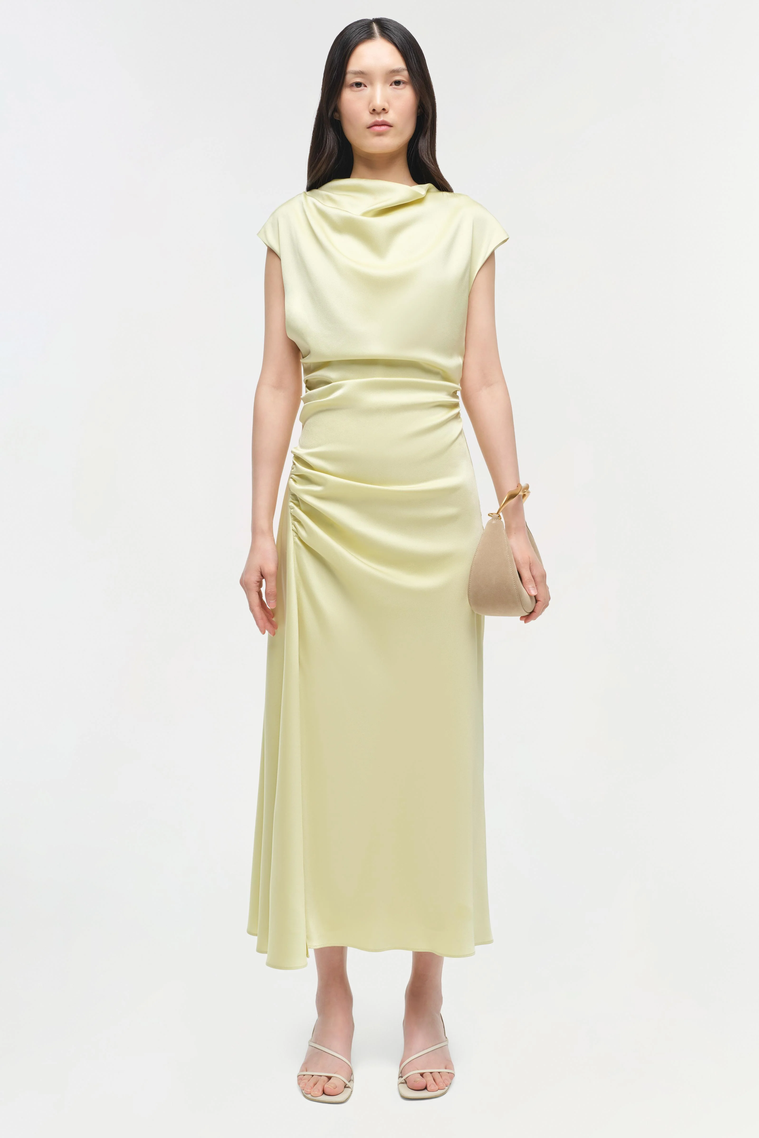 Burke Satin Midi Dress - Image 6
