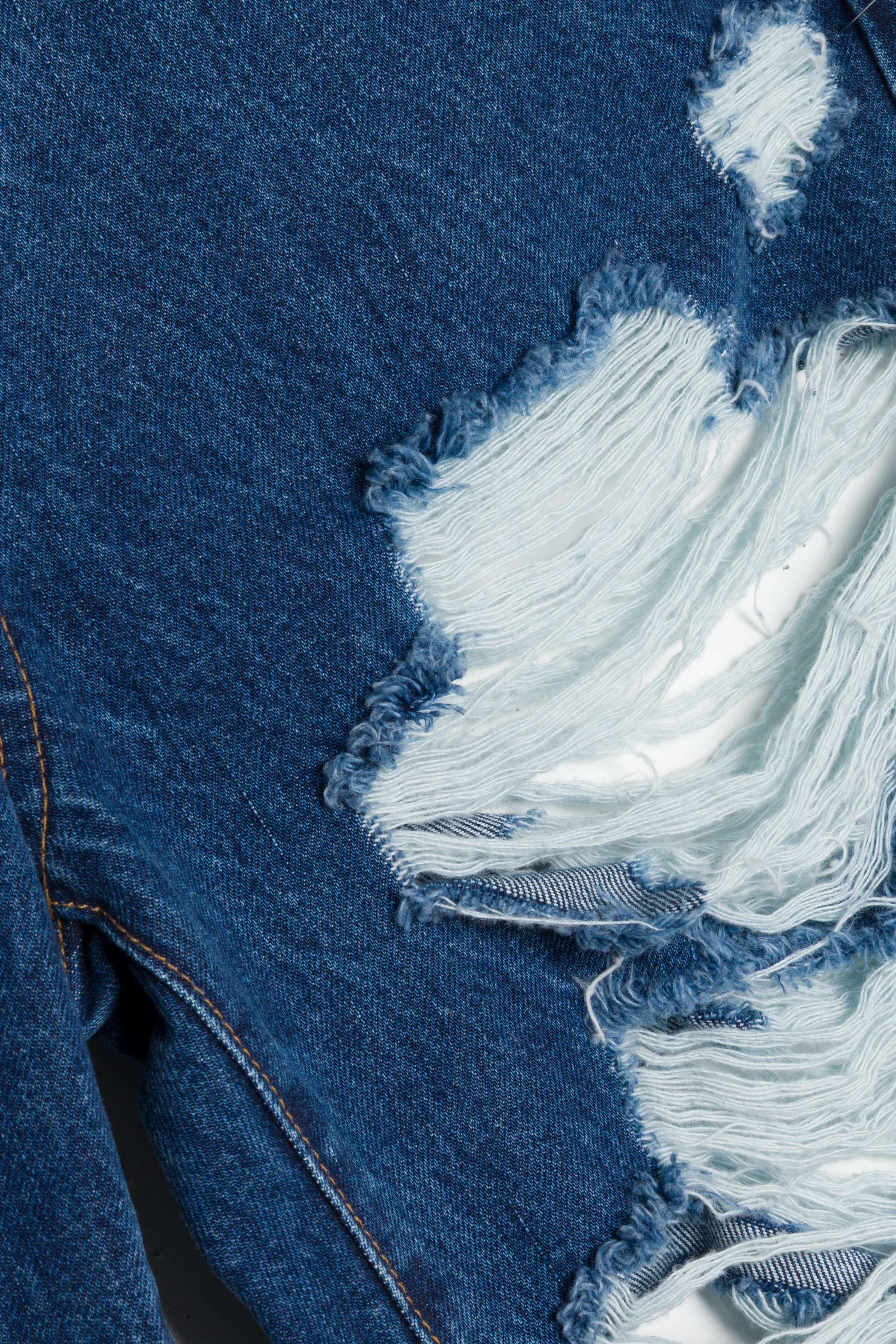 Erie High Waist Distressed Denim Pant - Image 8