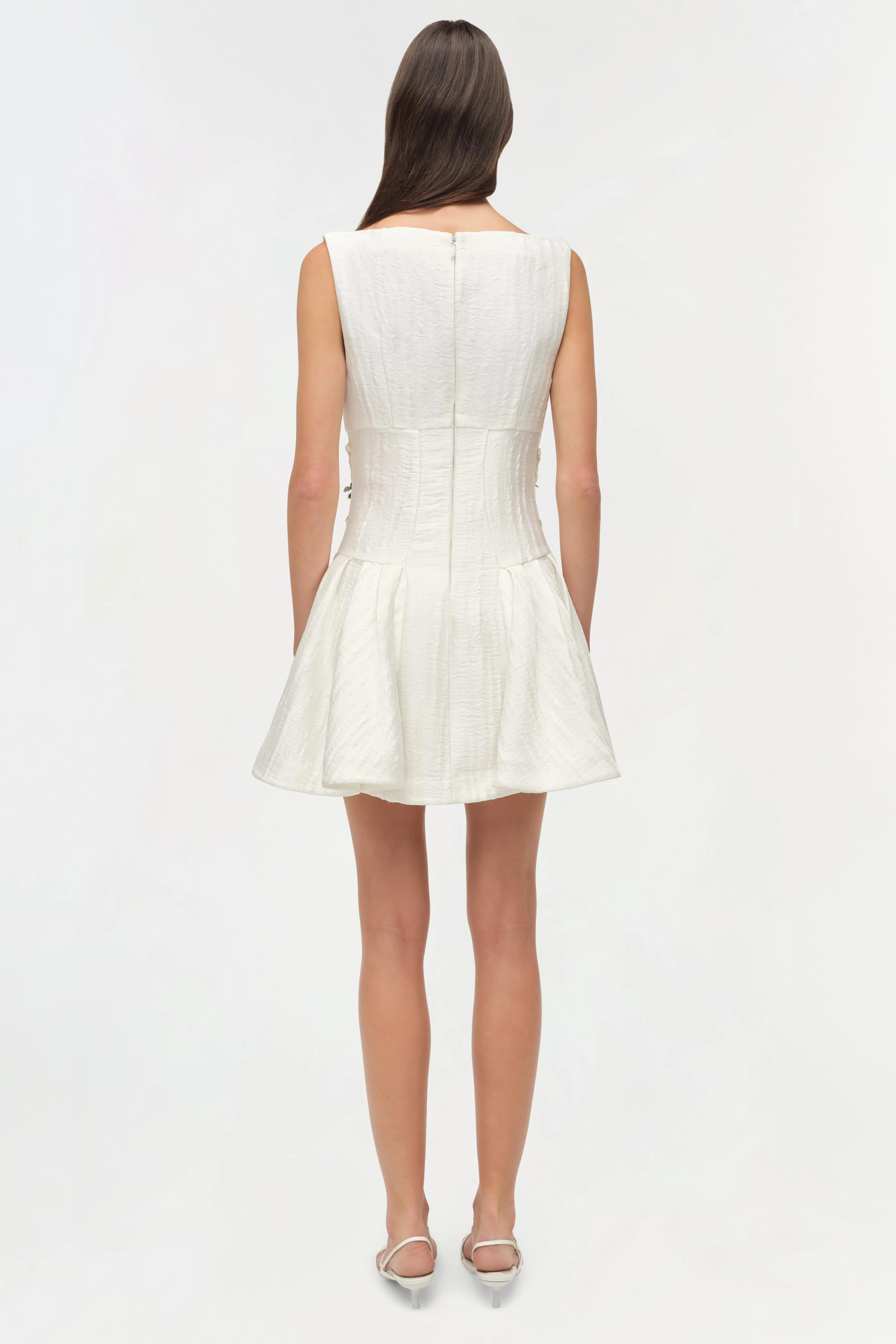 Calilly Floral Jacquard Mini Dress - Image 5