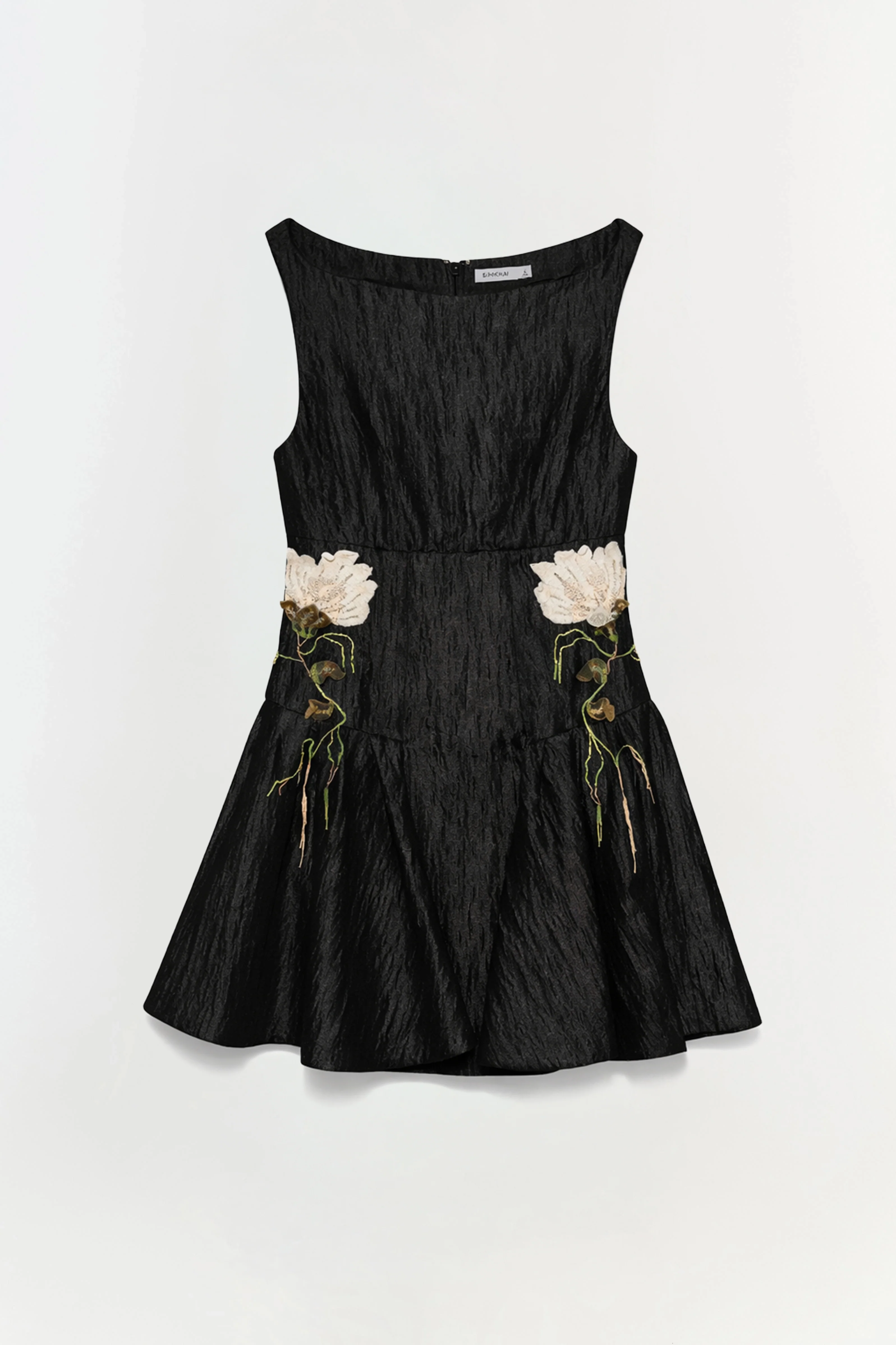 Calilly Floral Jacquard Mini Dress