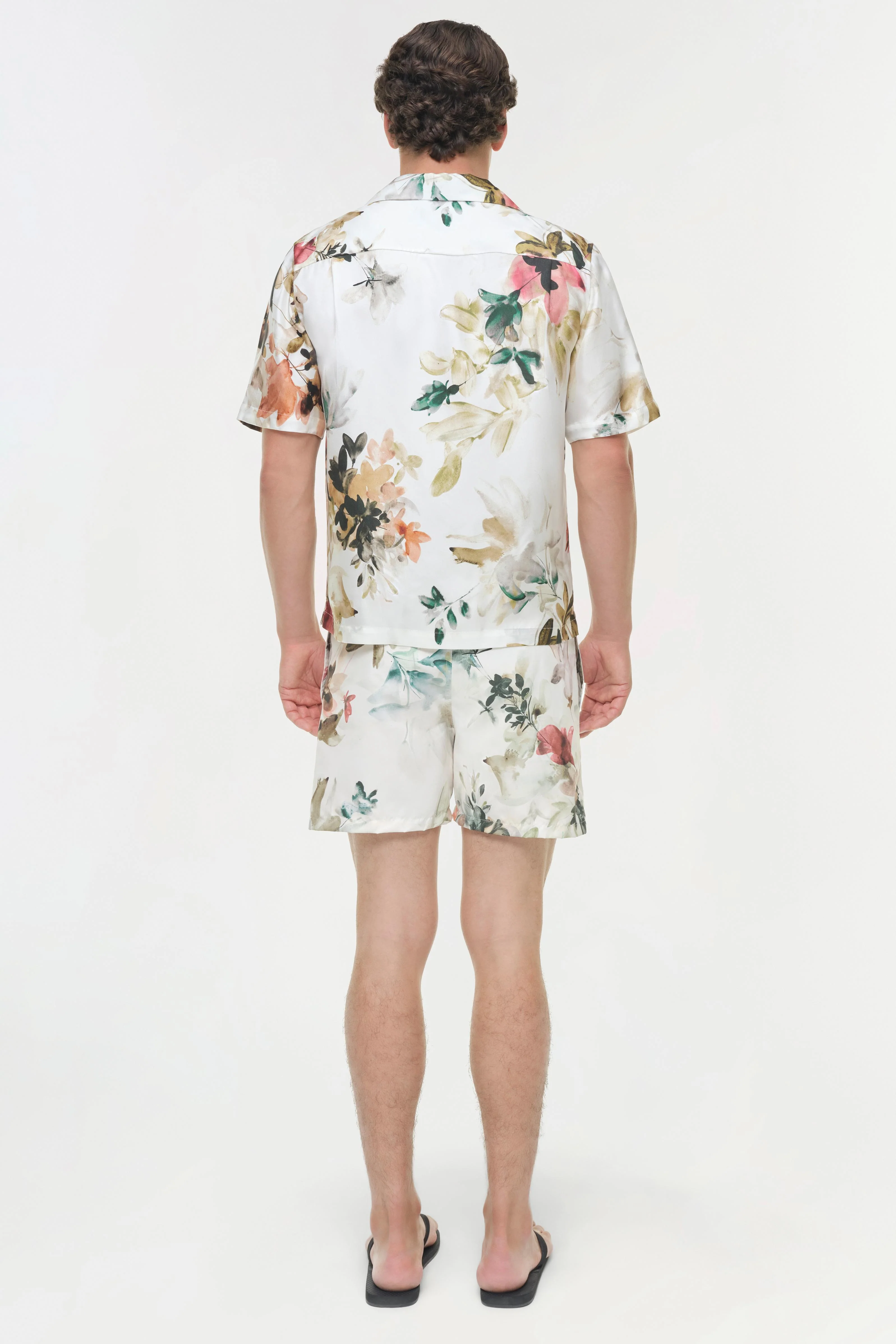 Casper Floral Printed Silk Shirt - Image 5