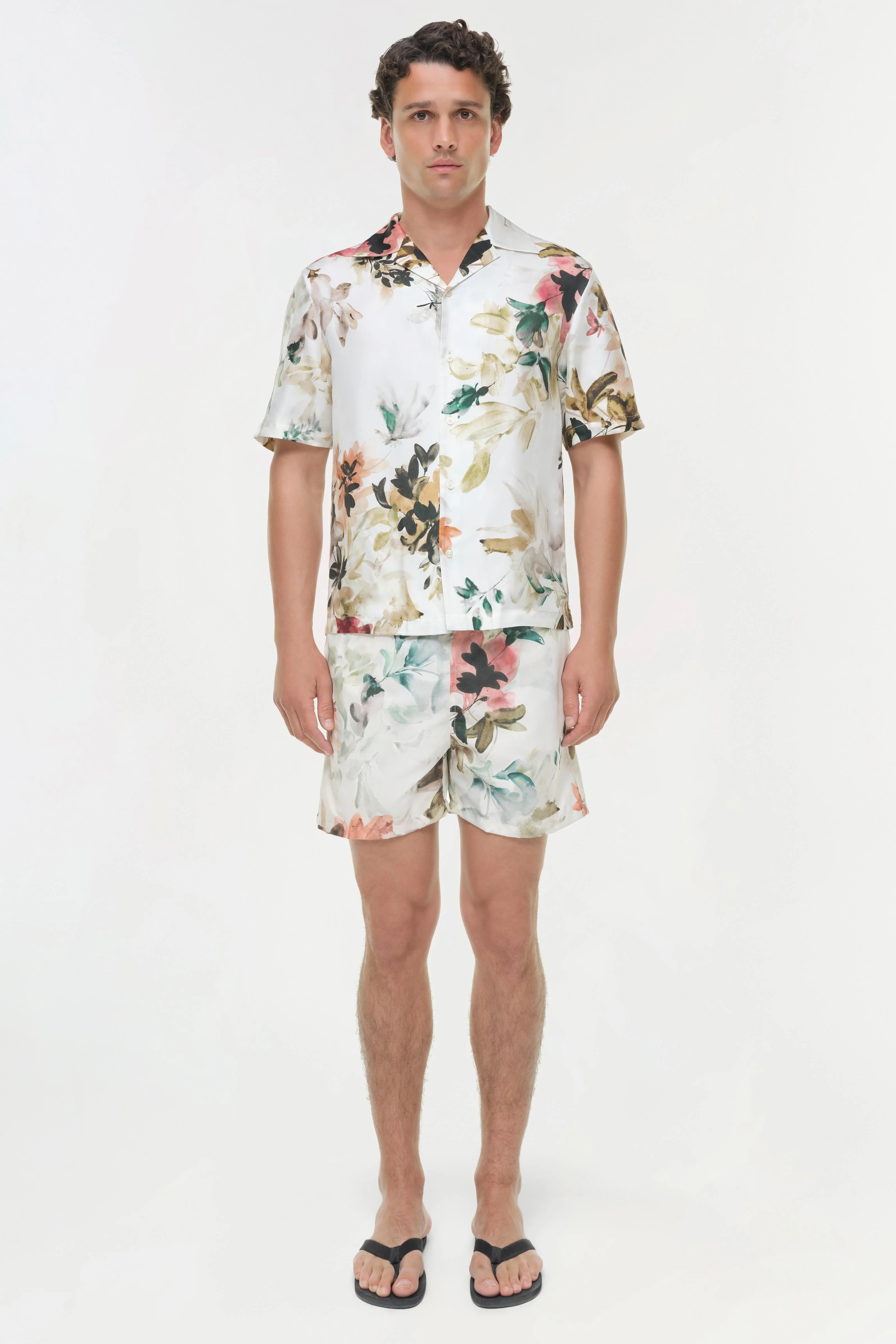 Casper Floral Printed Silk Shirt - Image 6