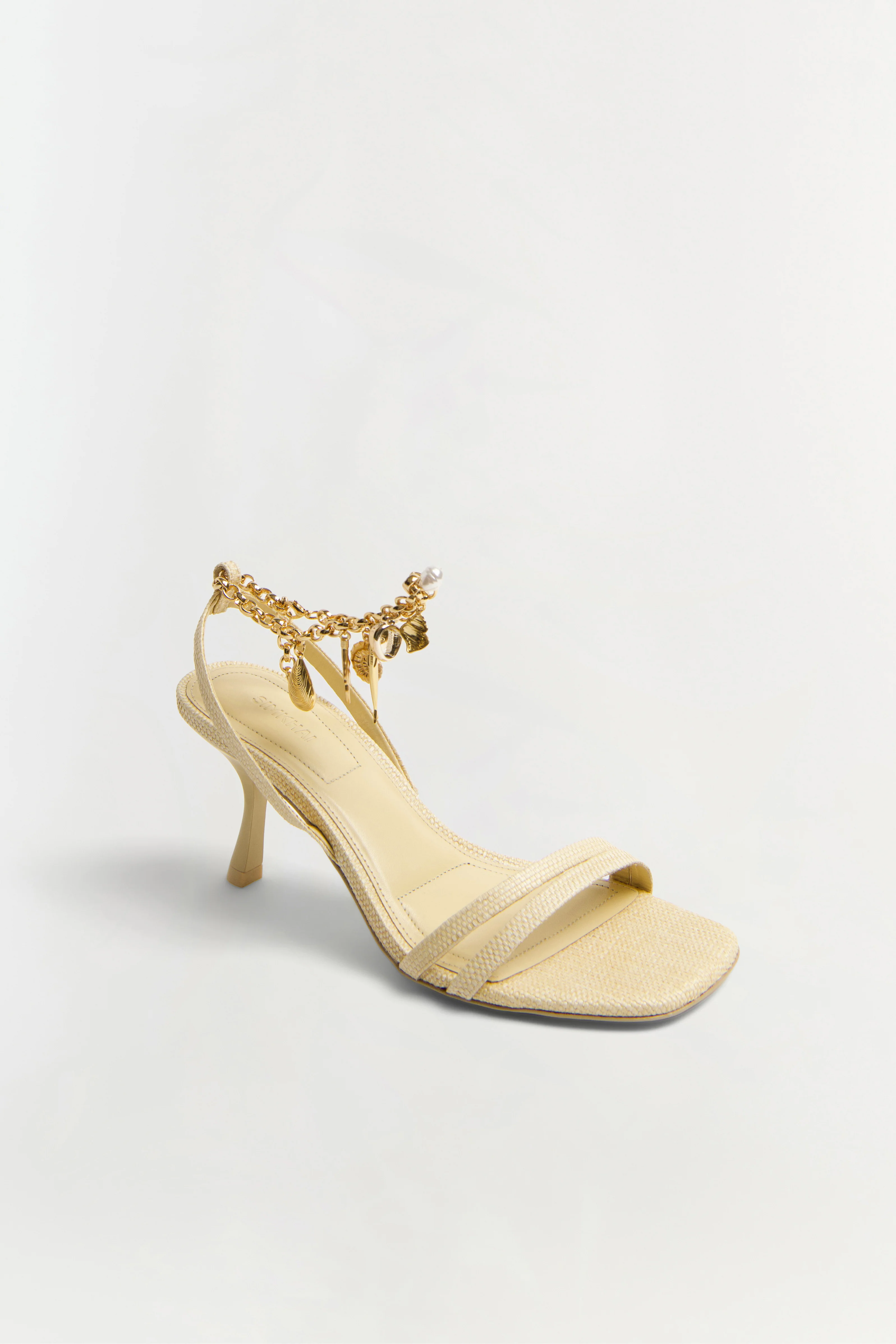 Caspian Raffia Strappy Heel - Image 3