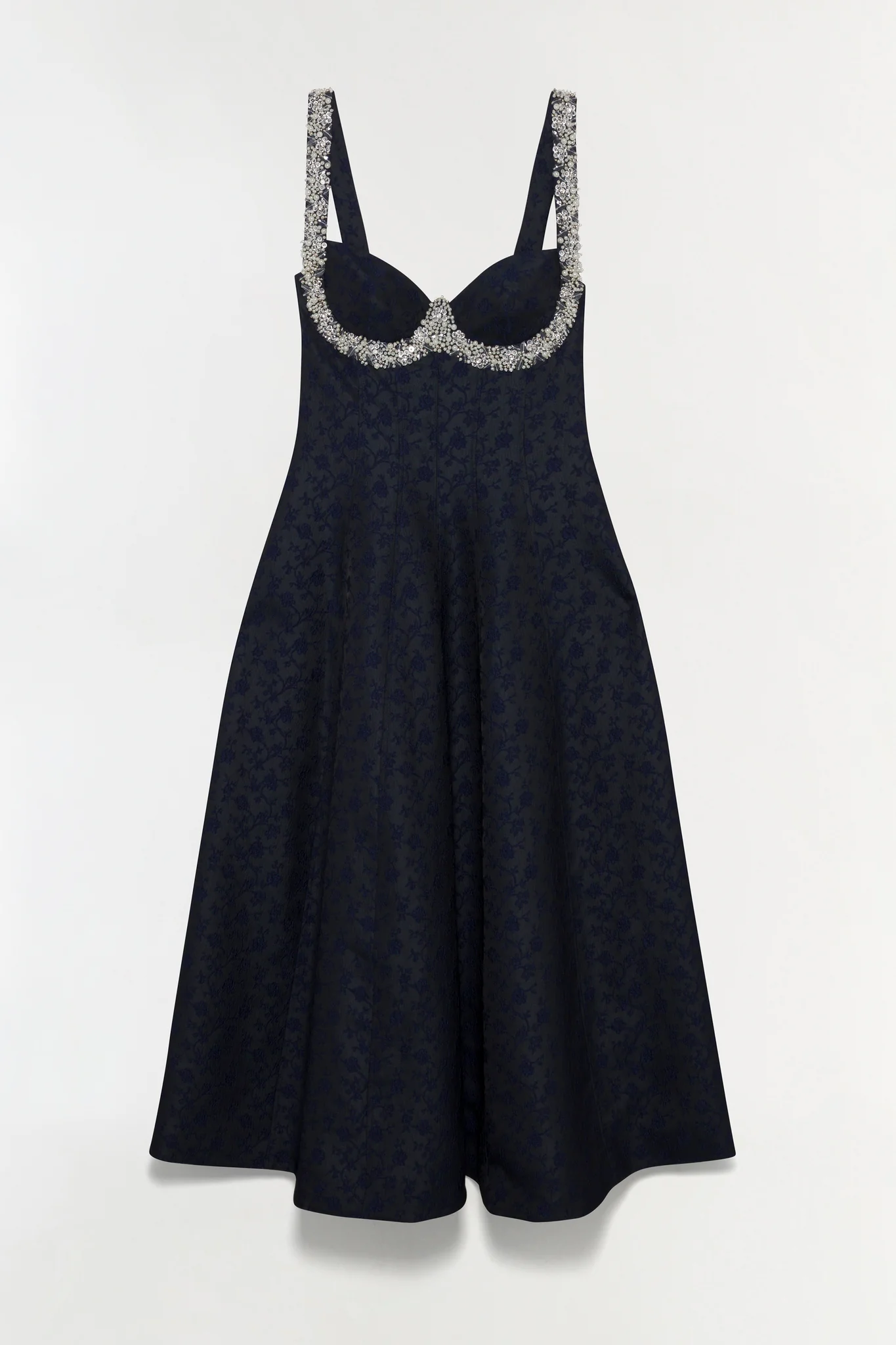 Charlotte Jacquard Midi Dress