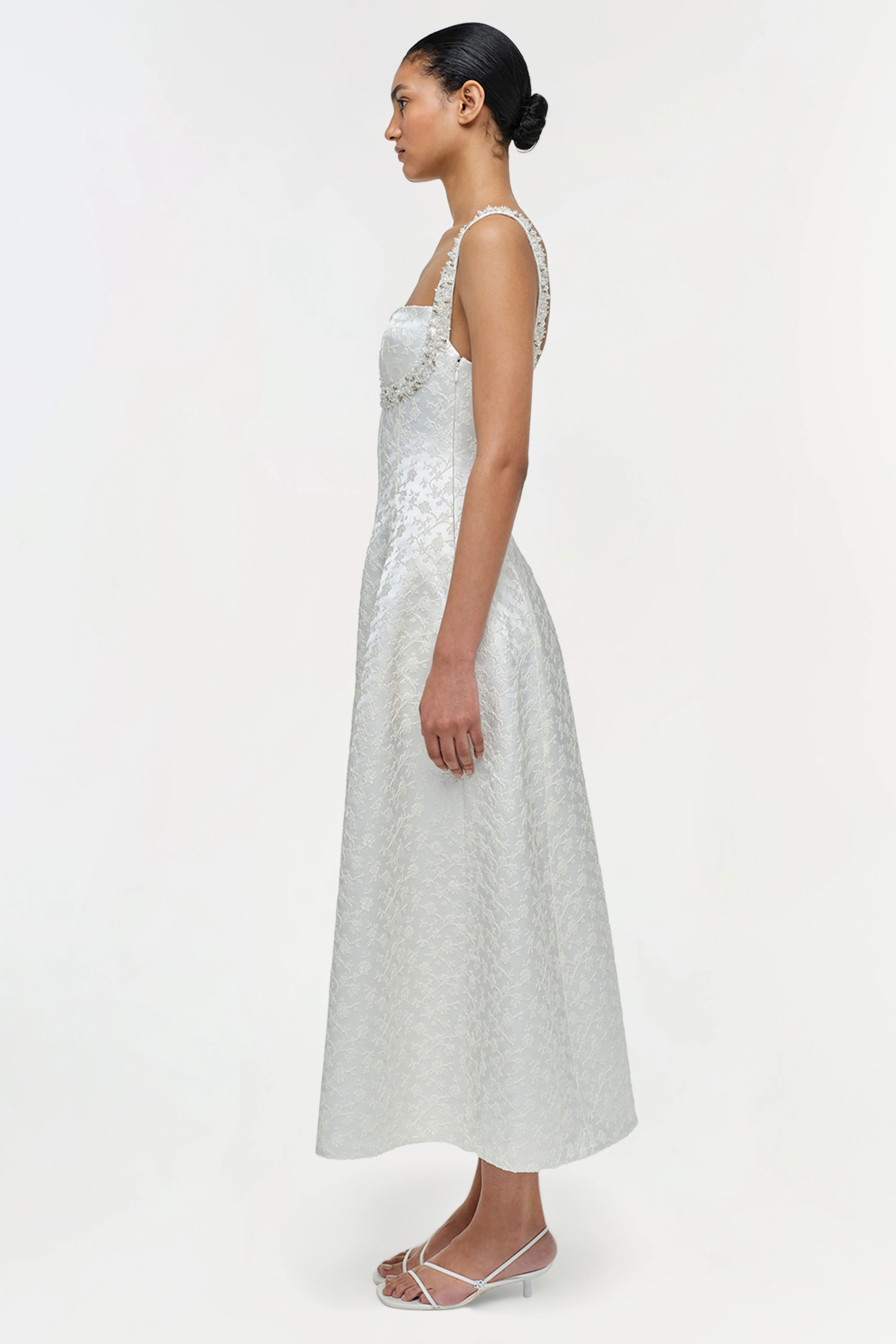 Charlotte Jacquard Midi Dress - Image 3
