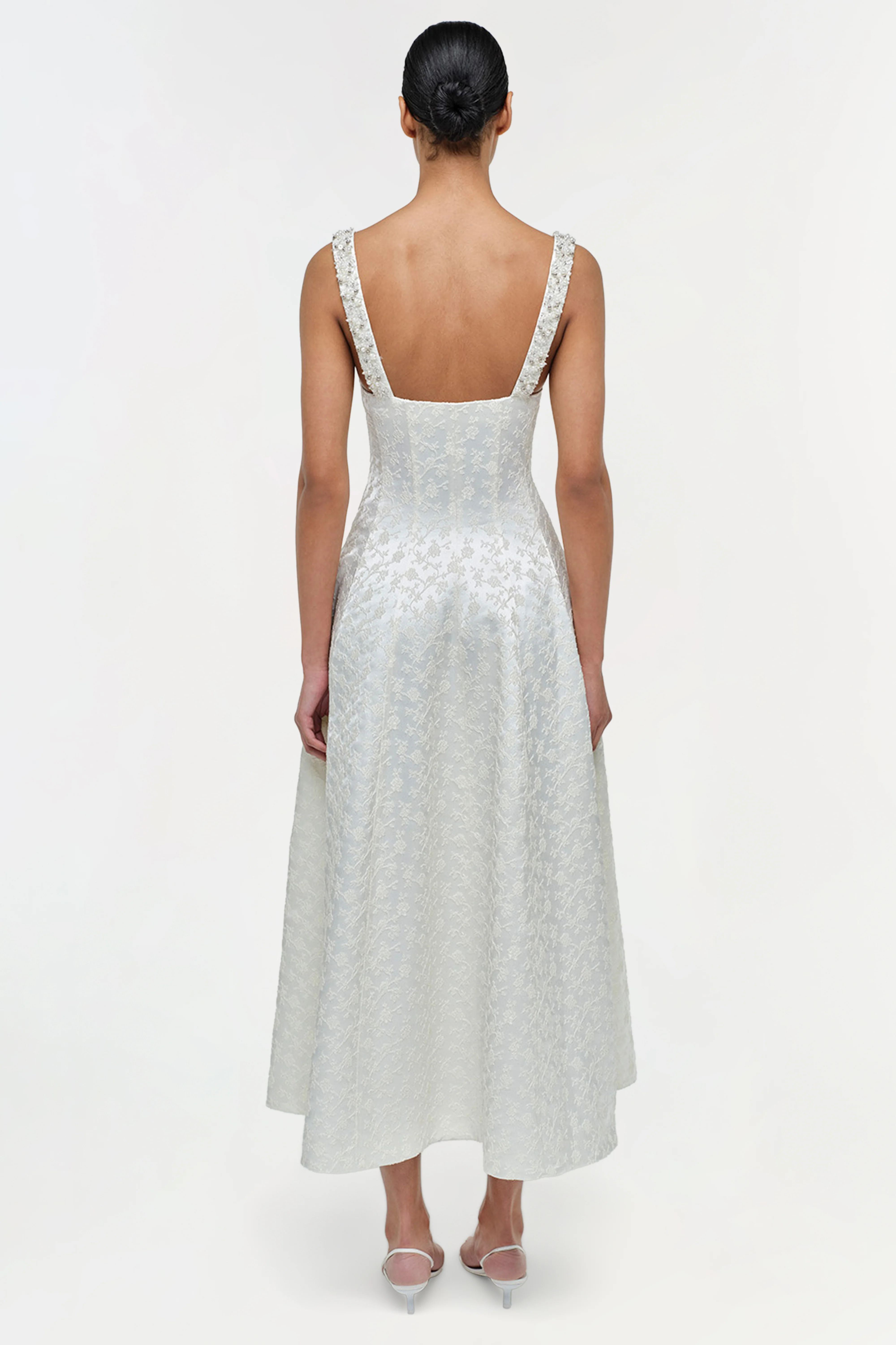 Charlotte Jacquard Midi Dress - Image 4