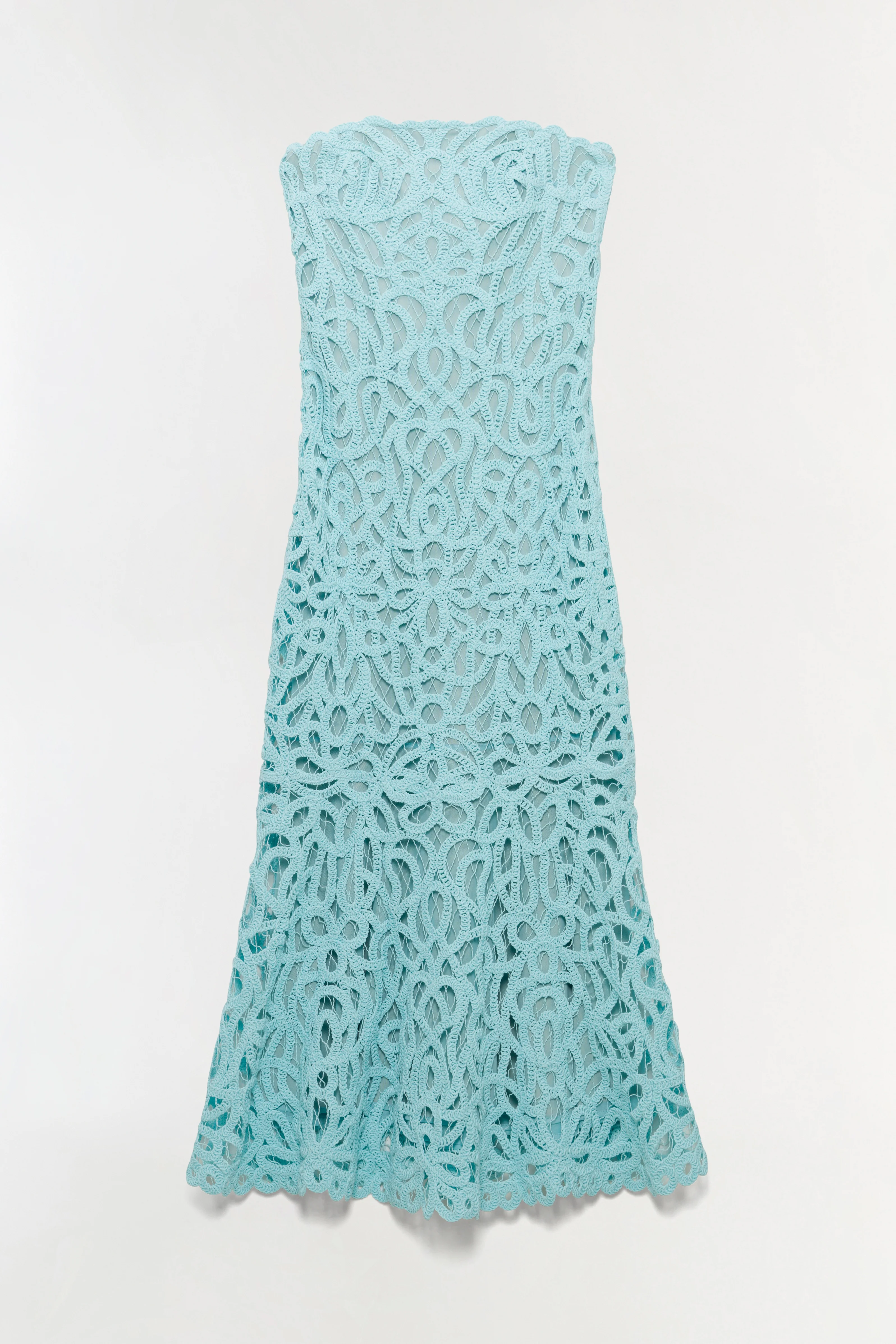 Clairis Lace Bustier Midi Dress