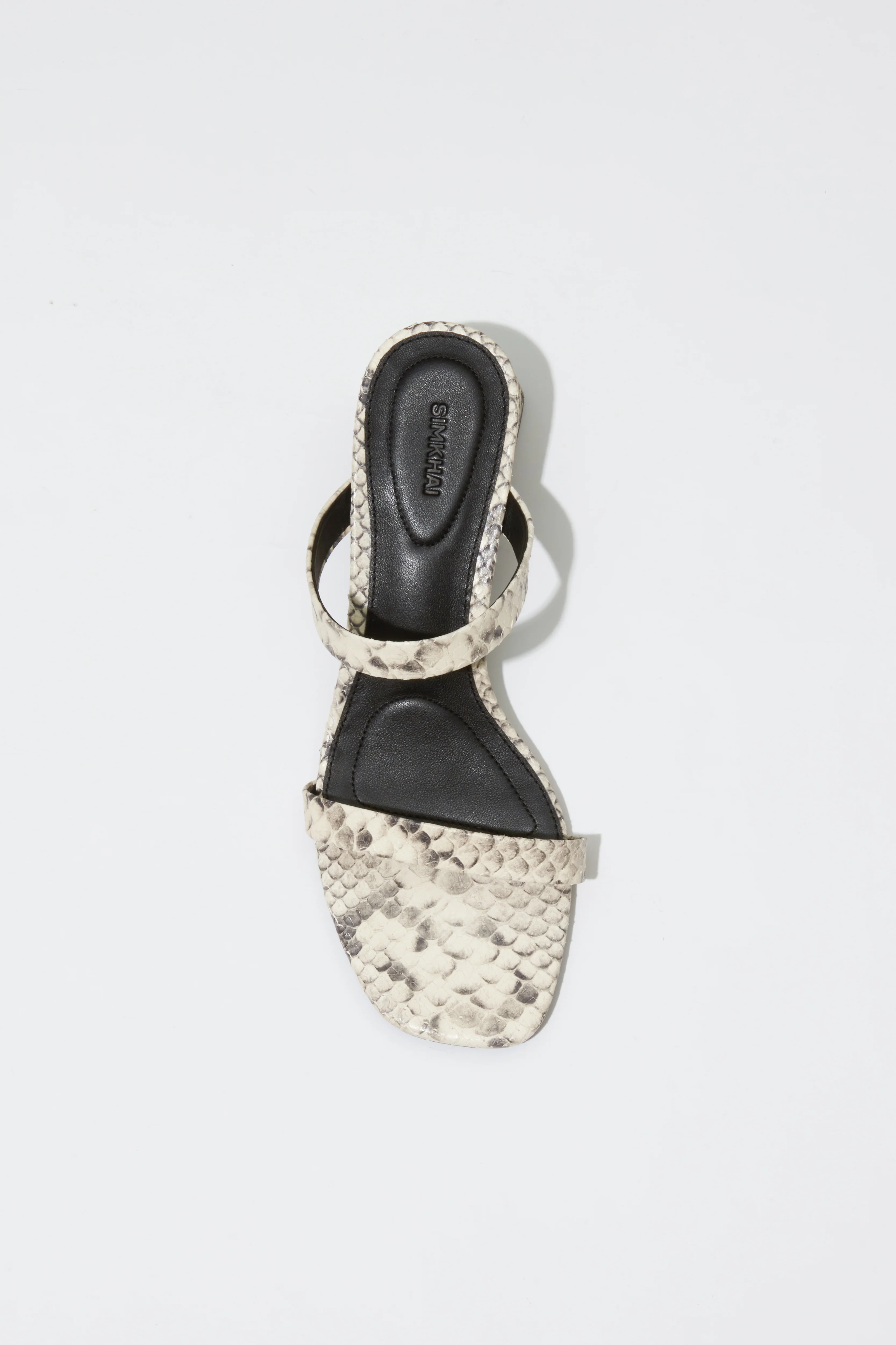 Clara Snake Leather Block Heel - Image 3