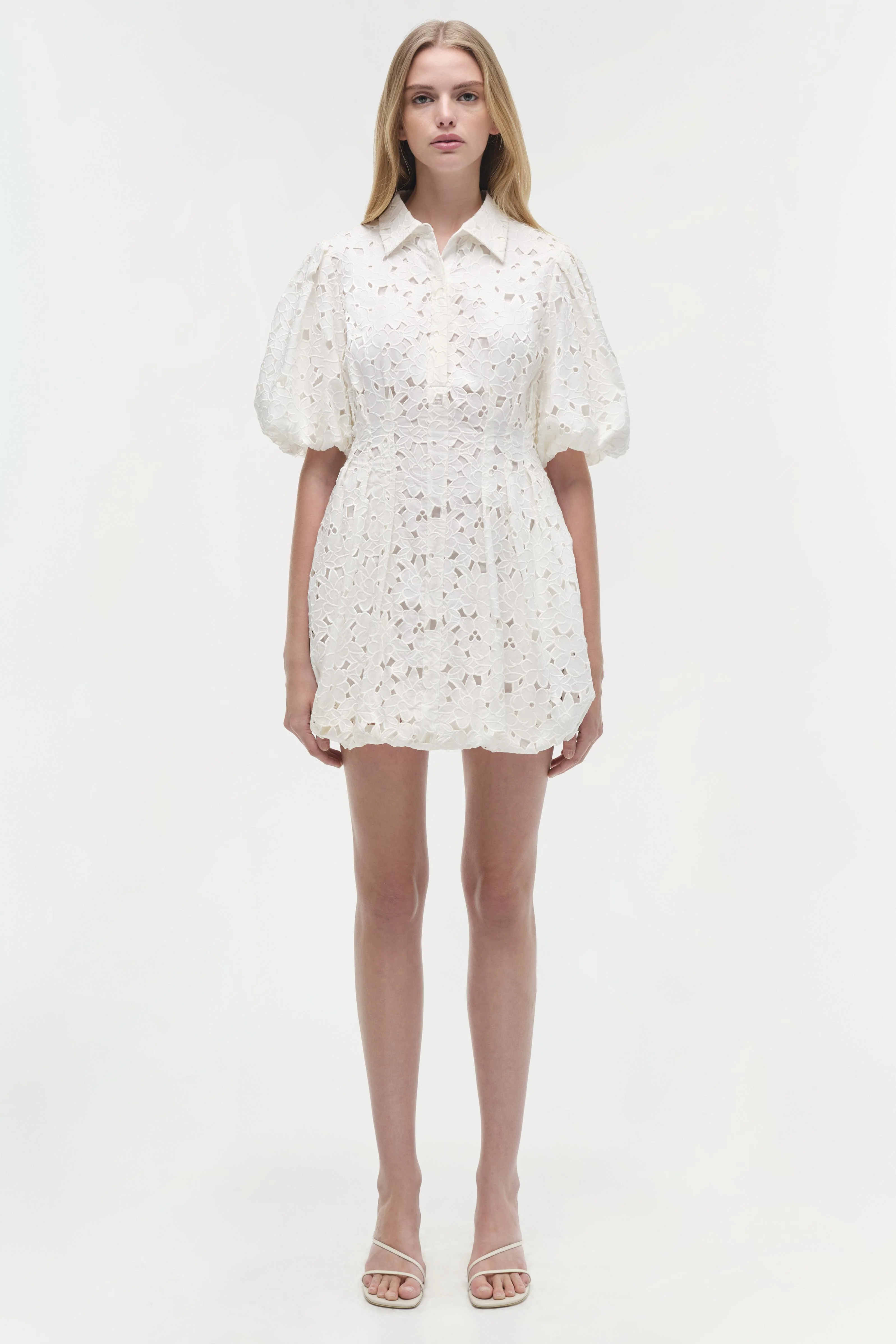 Cleo Embroidered Mini Dress - Image 6