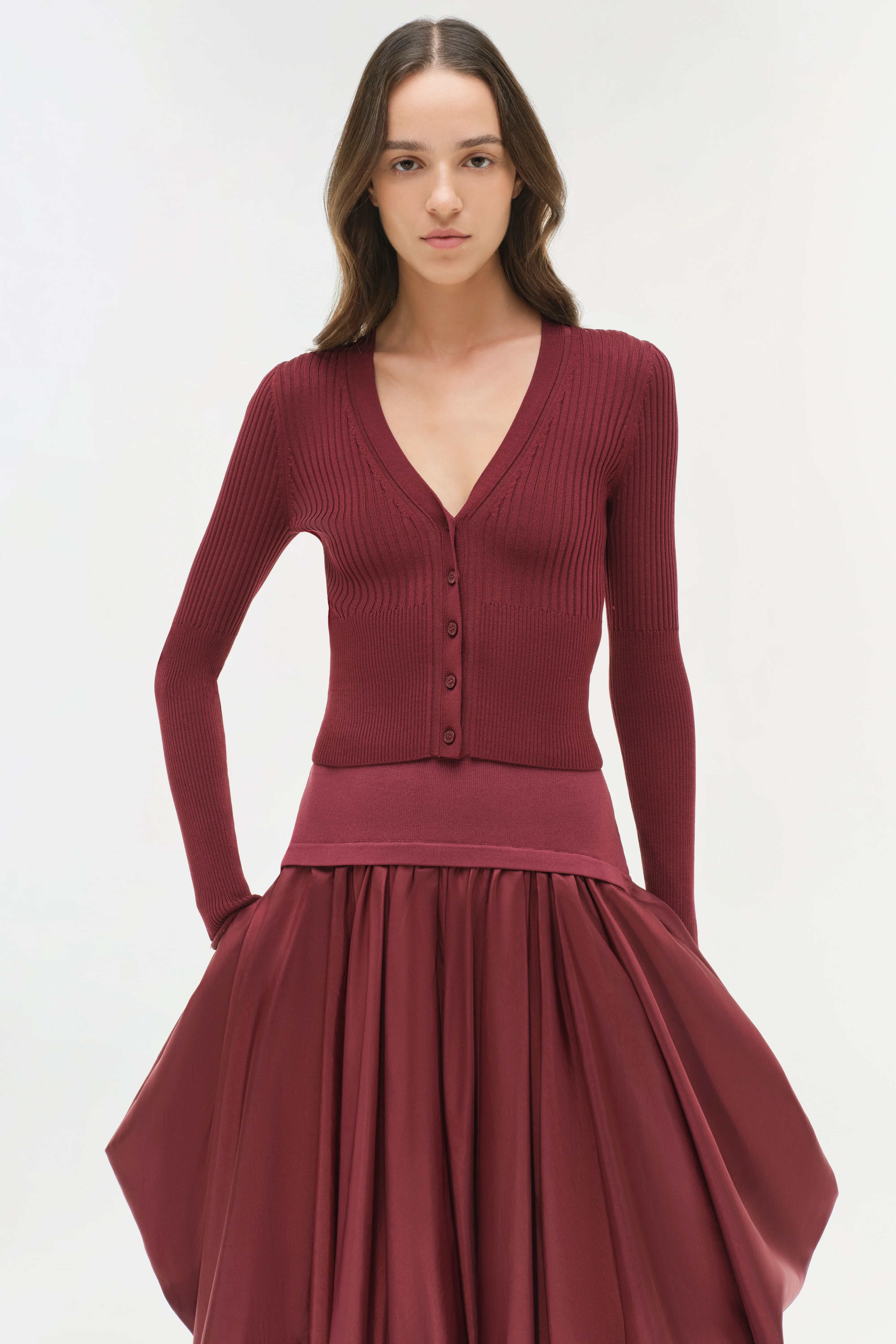Corinn Taffeta Knit Midi Skirt - Image 4