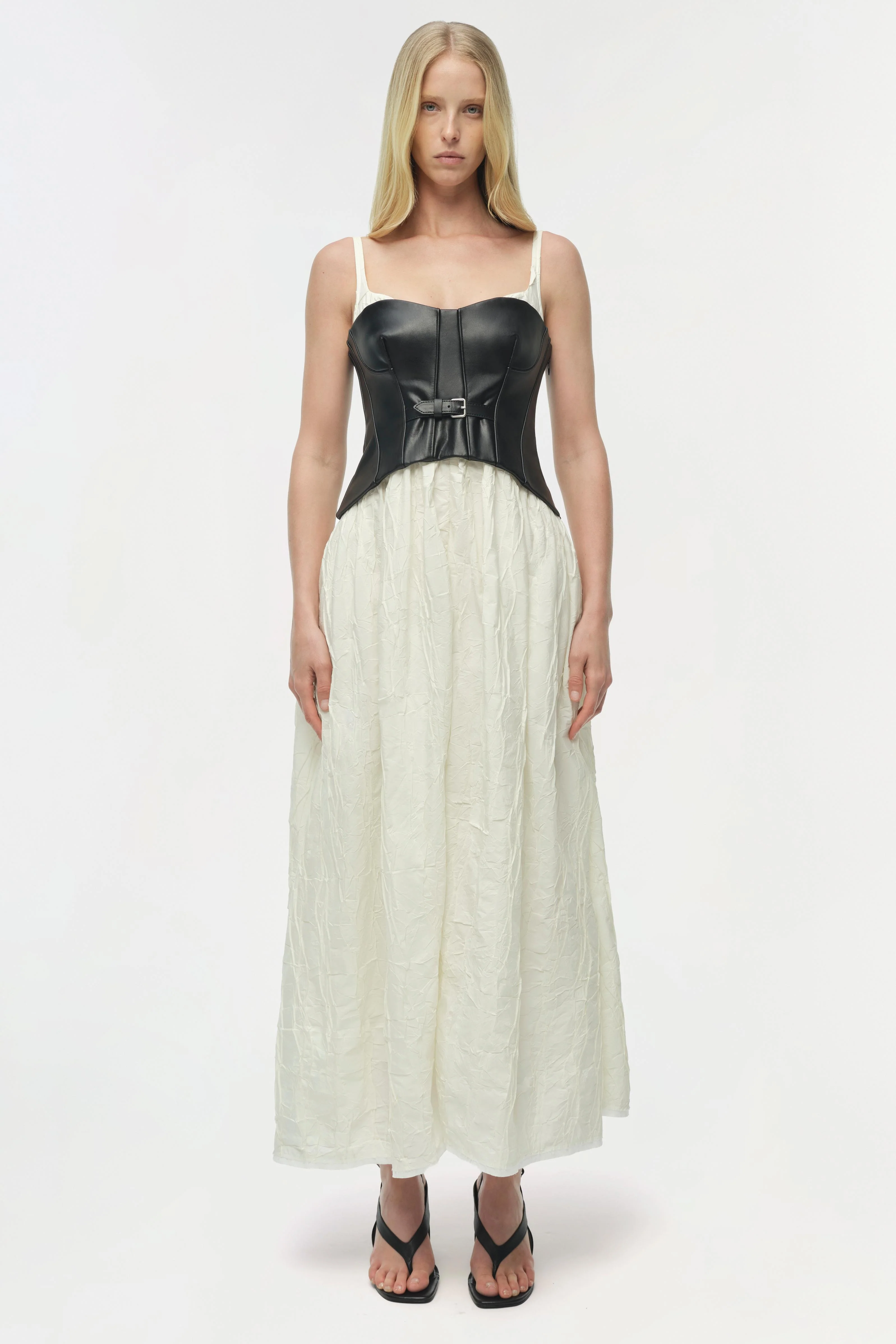Cortland Belted Bustier Midi Dress - Image 7