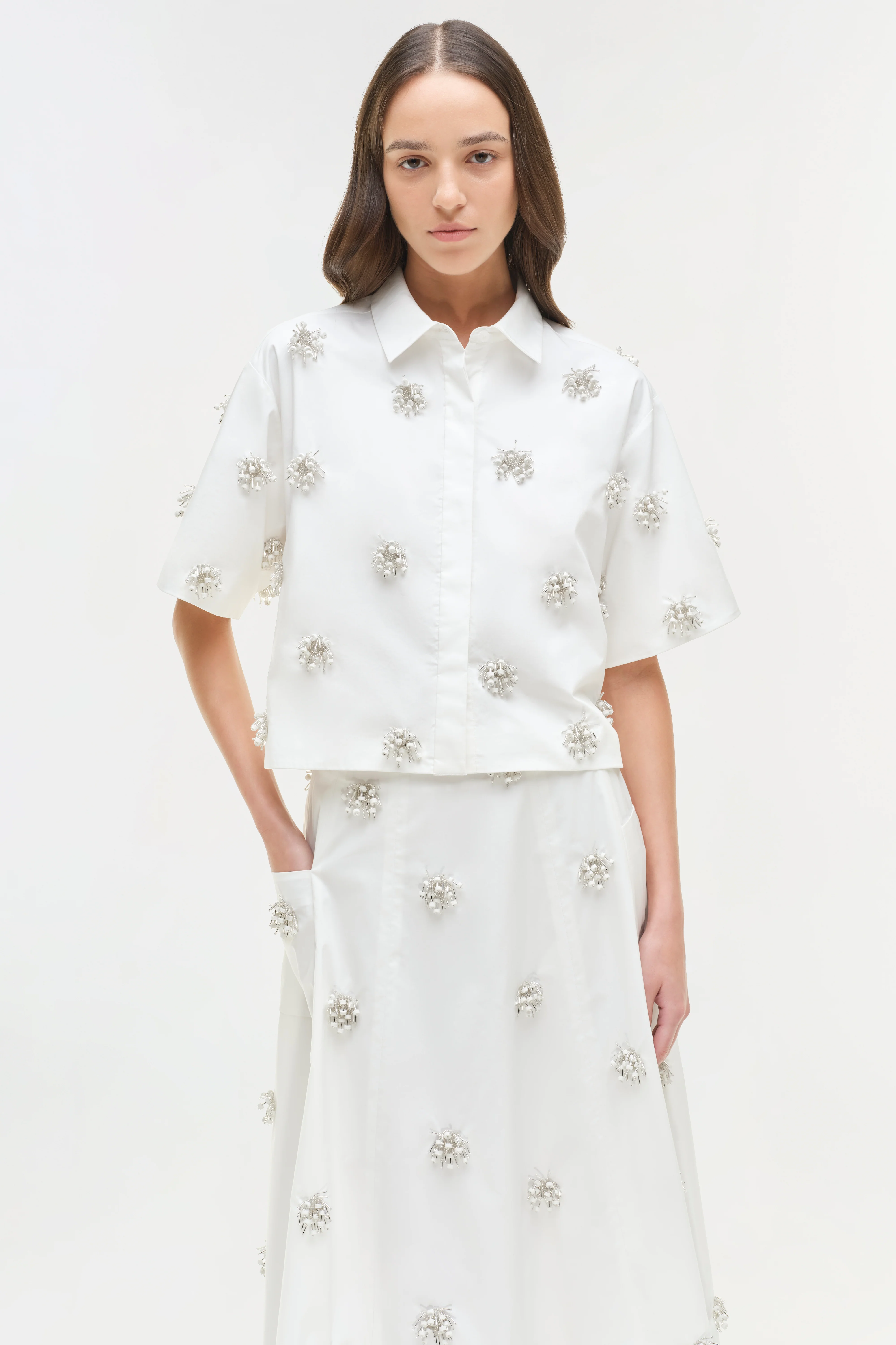 Cosmo Embellished Camp Shirt - Image 3