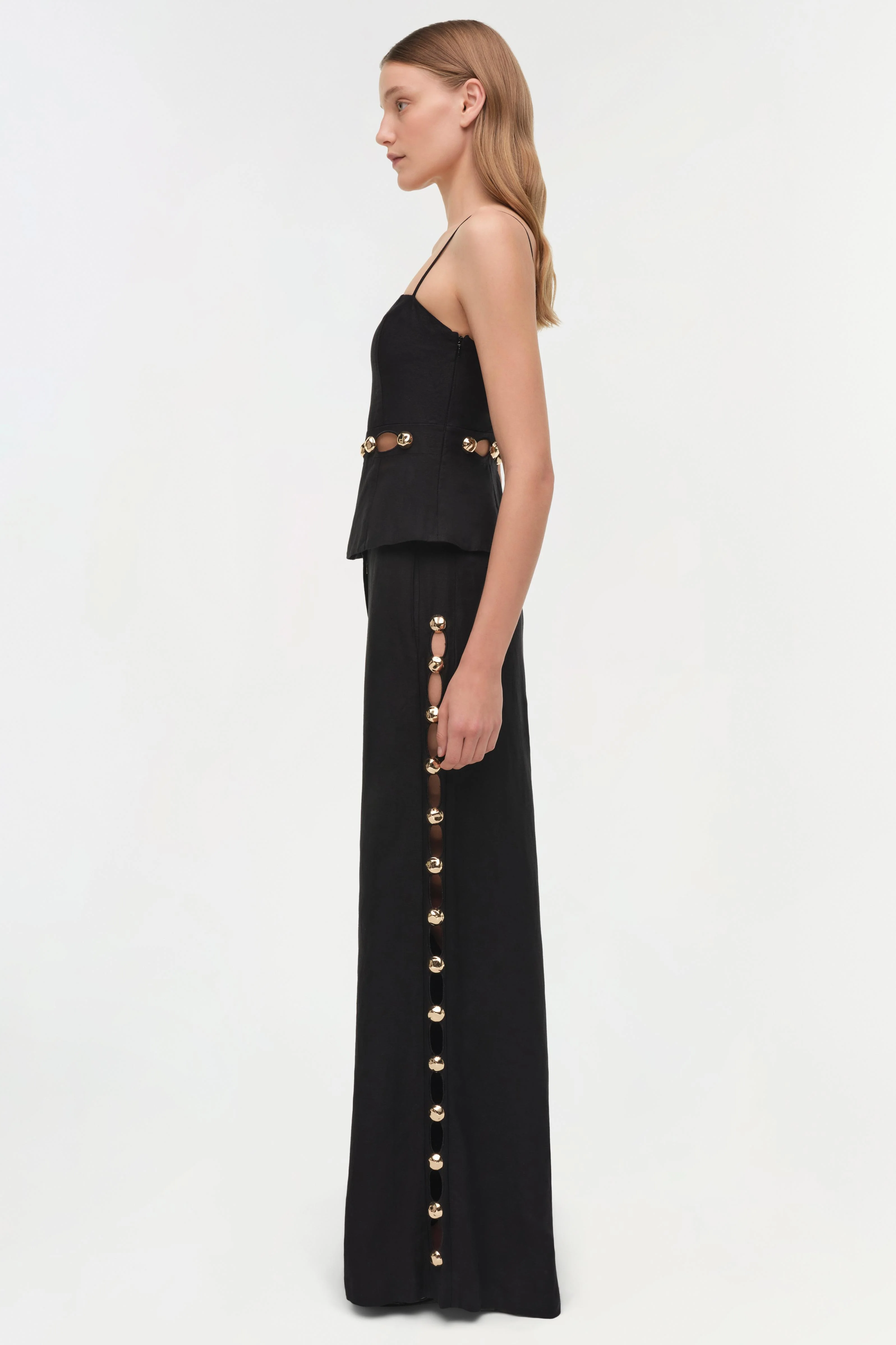 Cruz Studded Linen Cami - Image 4