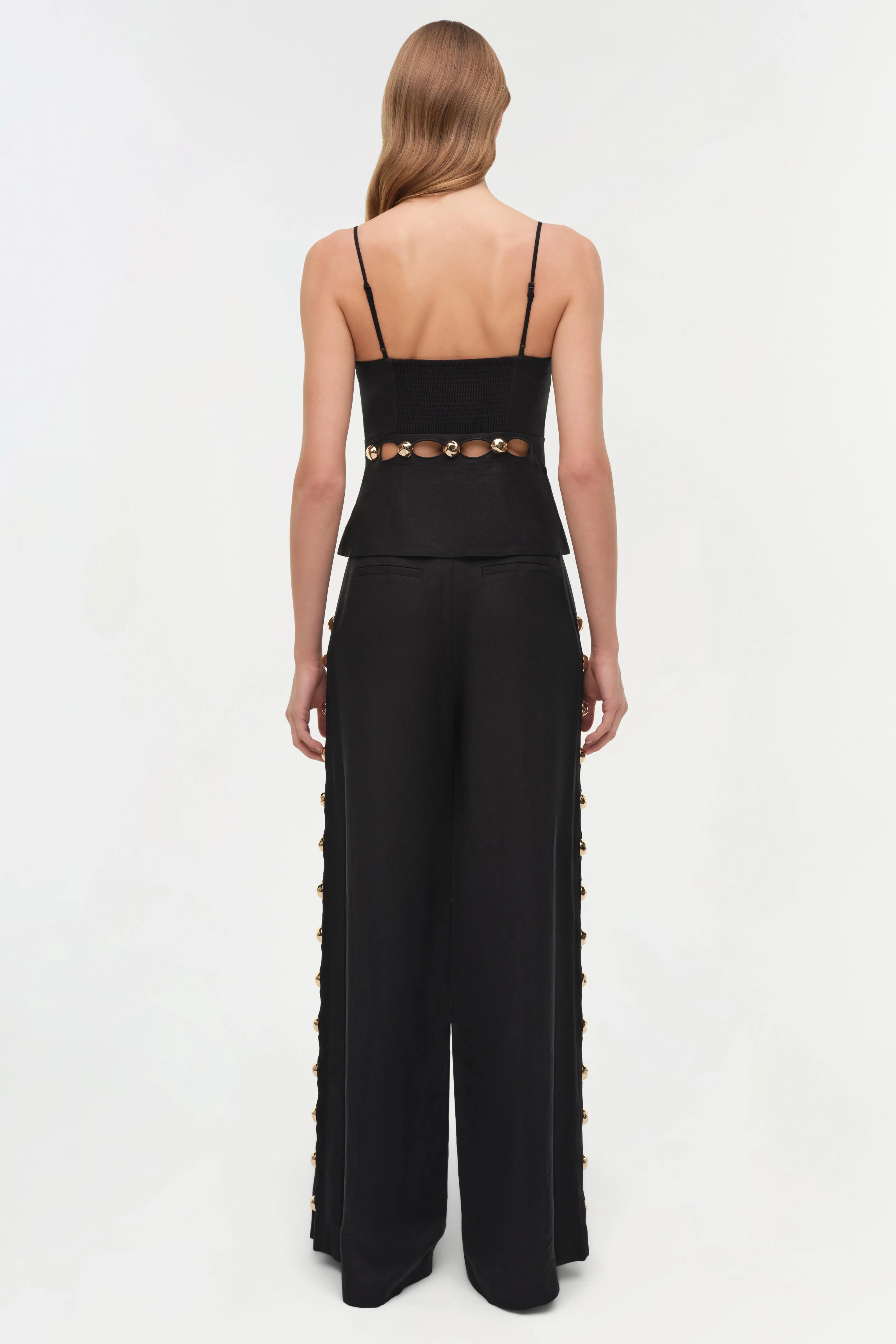 Cruz Studded Linen Cami - Image 5