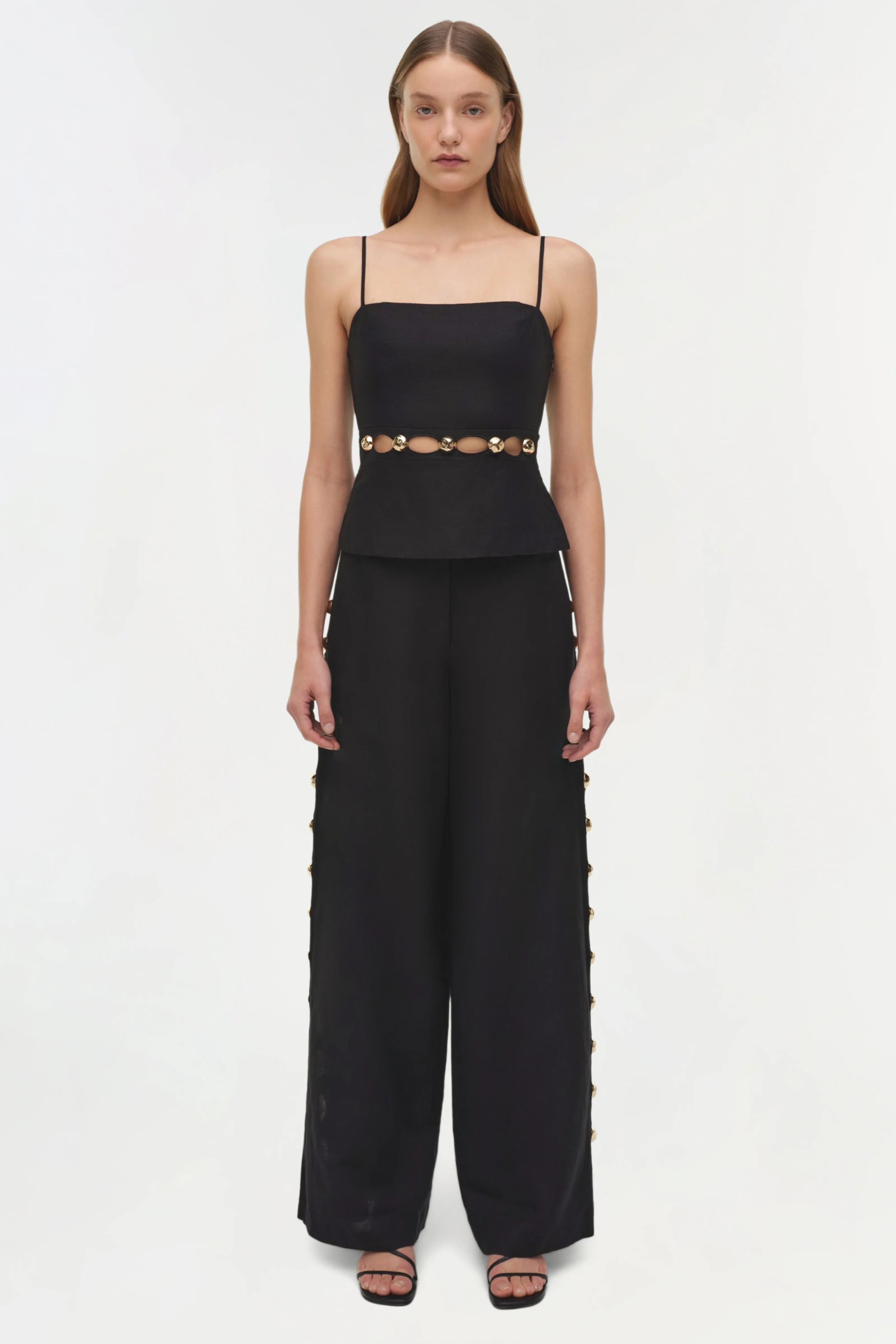 Cruz Studded Linen Cami - Image 6