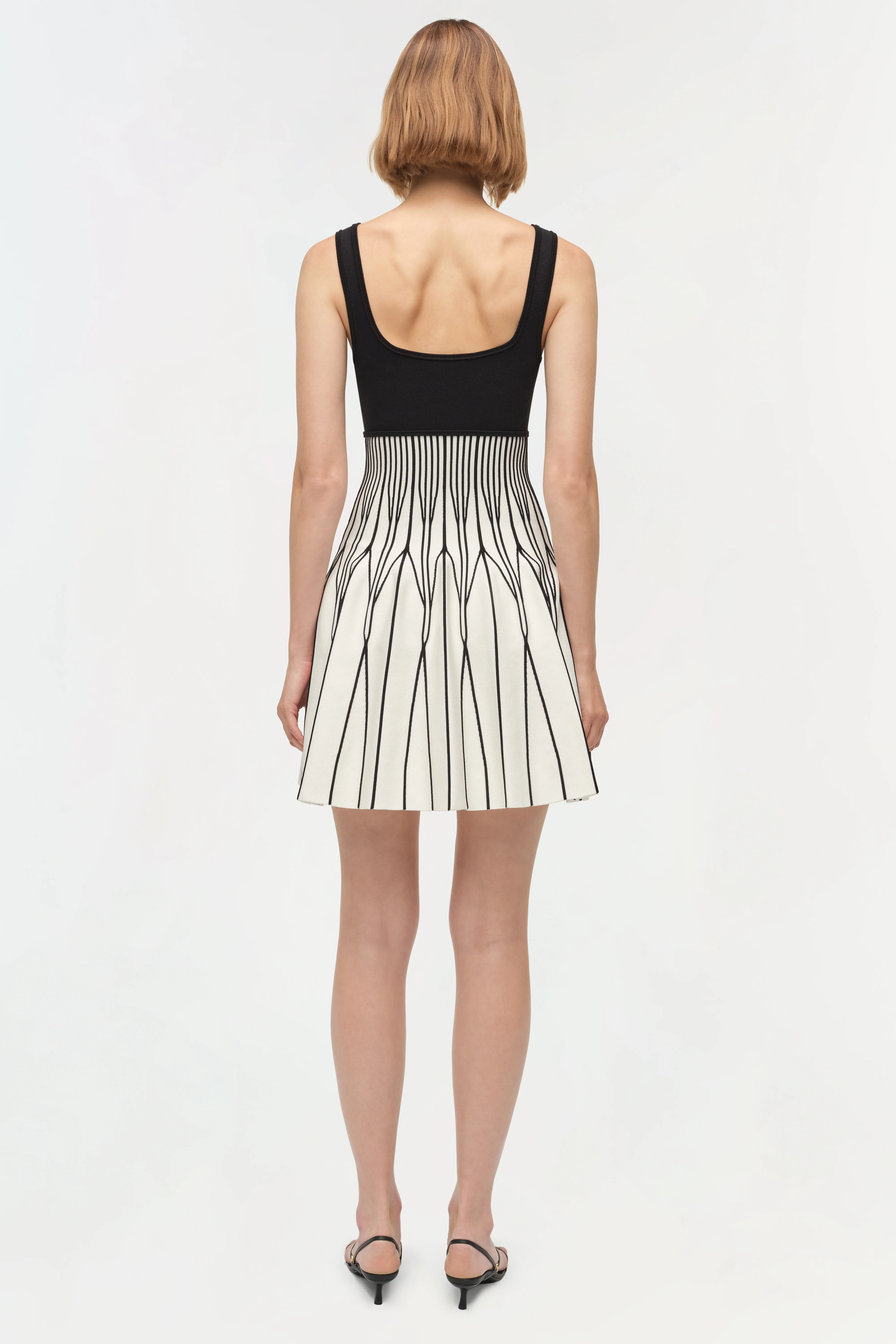 Cynder Illusion Knit Mini Dress - Image 5