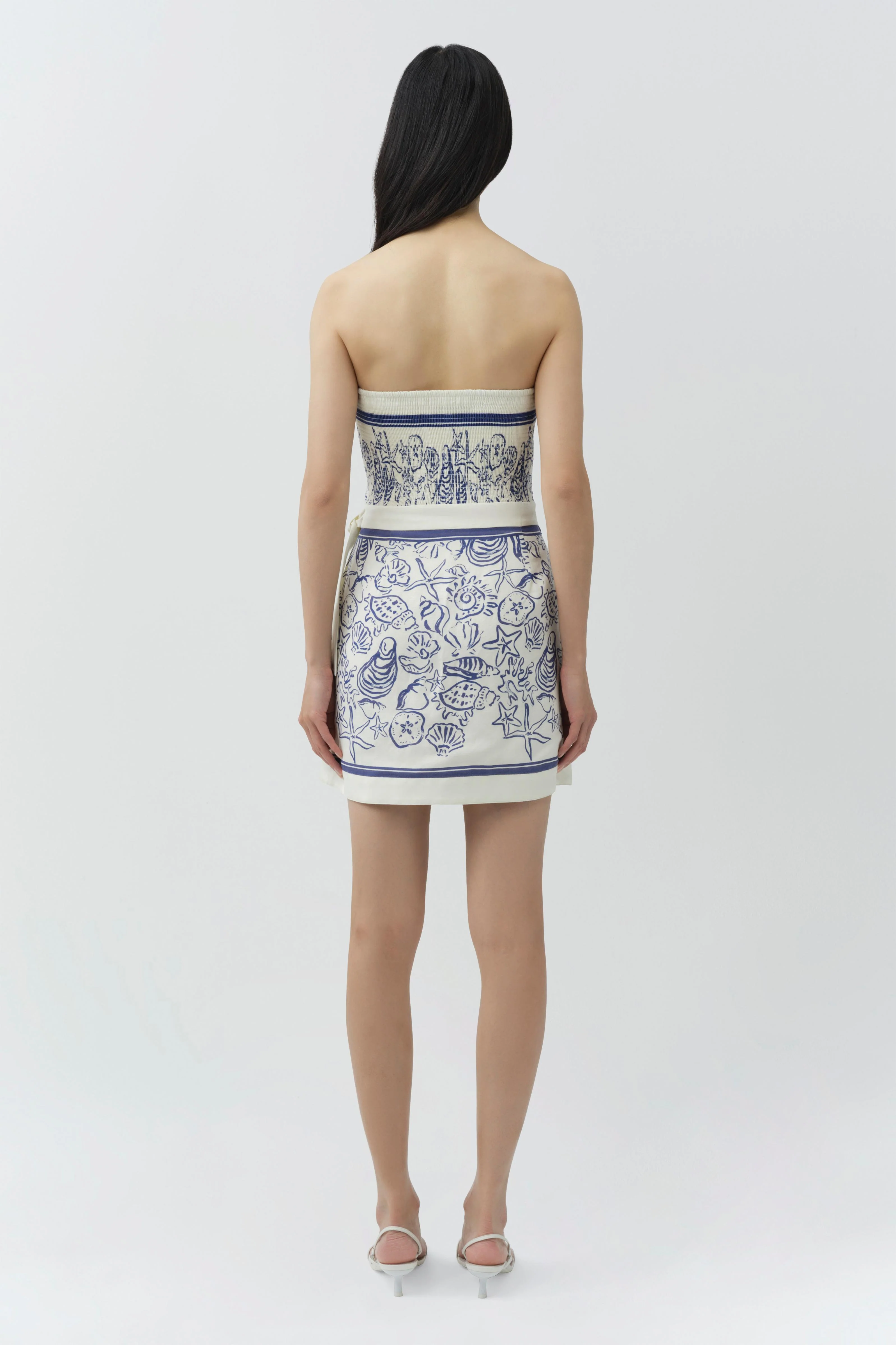 Darbie Linen Bustier Mini Dress - Image 5