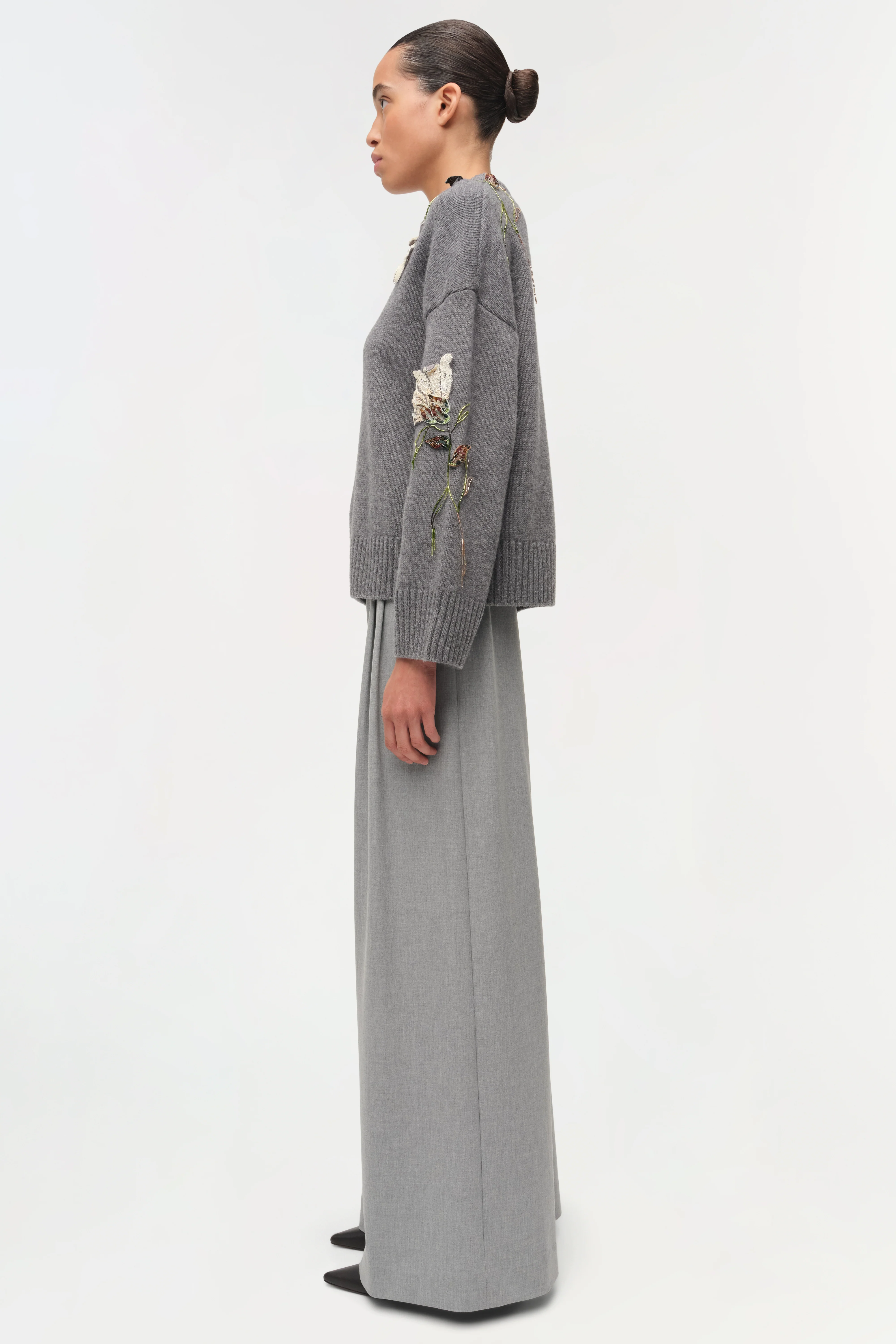Dawna Floral Embellished Sweater - Image 4