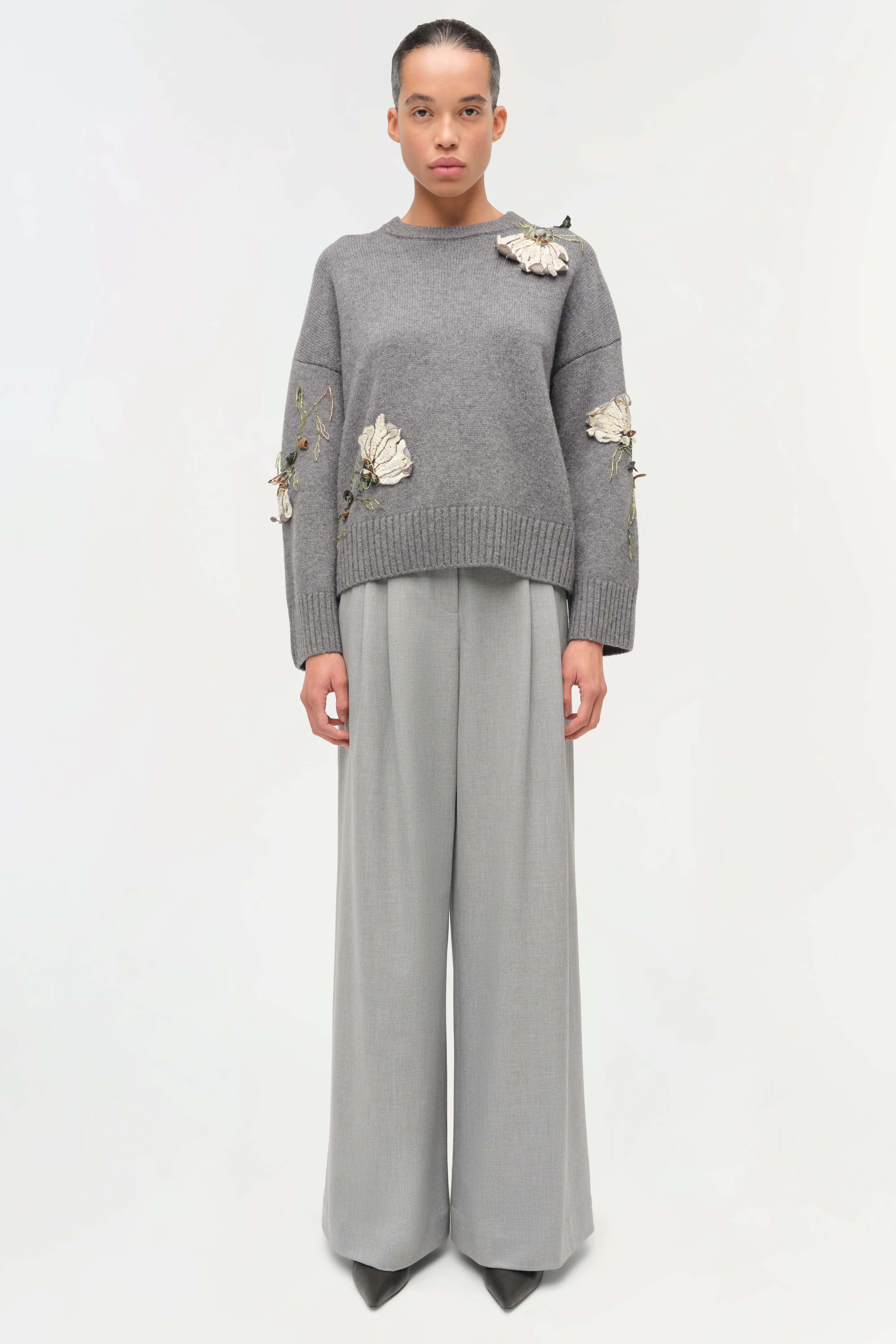 Dawna Floral Embellished Sweater - Image 6