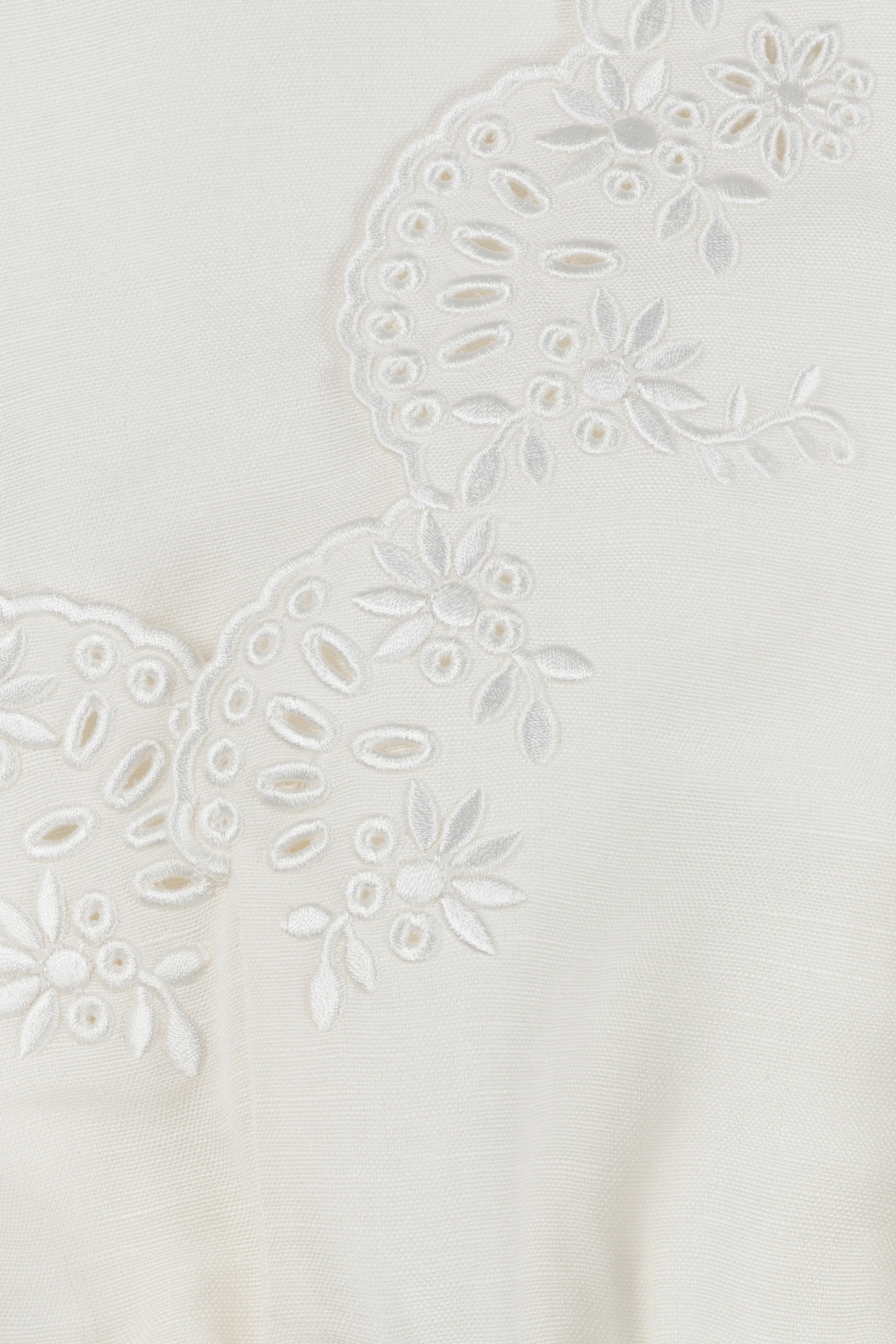 Delphina Embroidered Linen Knit Top - Image 5