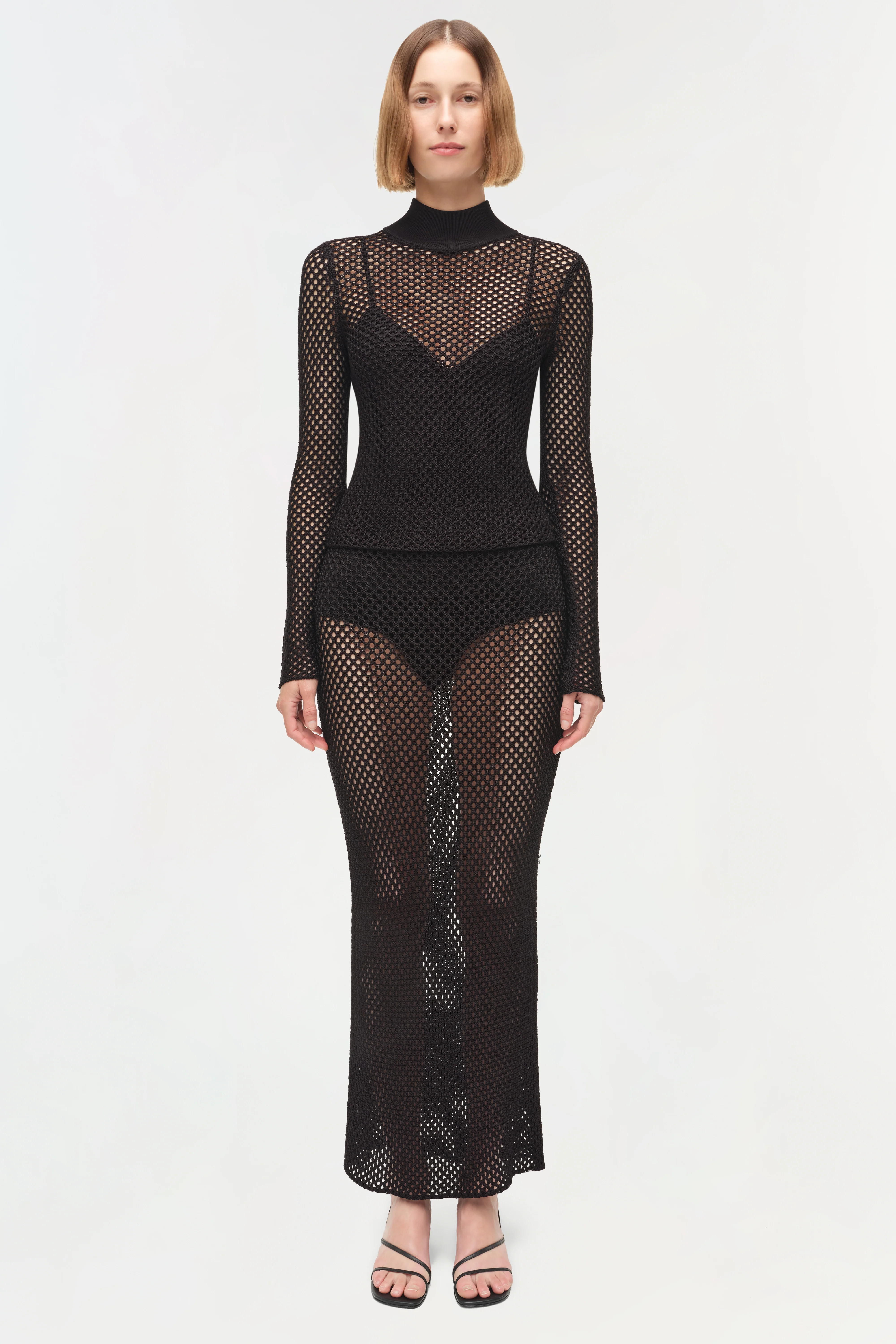 Demitri Mesh Knit Midi Skirt - Image 7