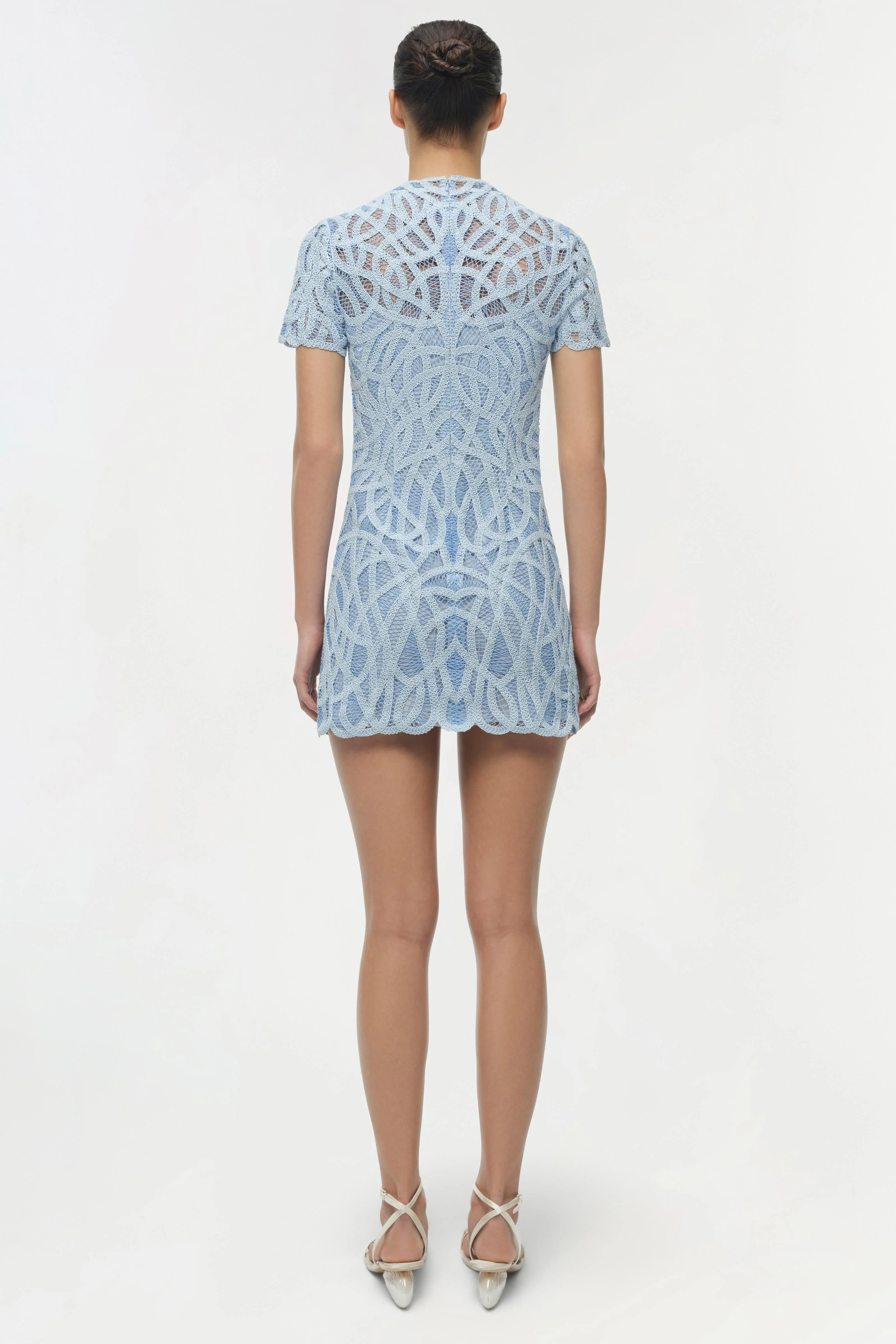 Desiree Macrame Mini Dress - Image 5