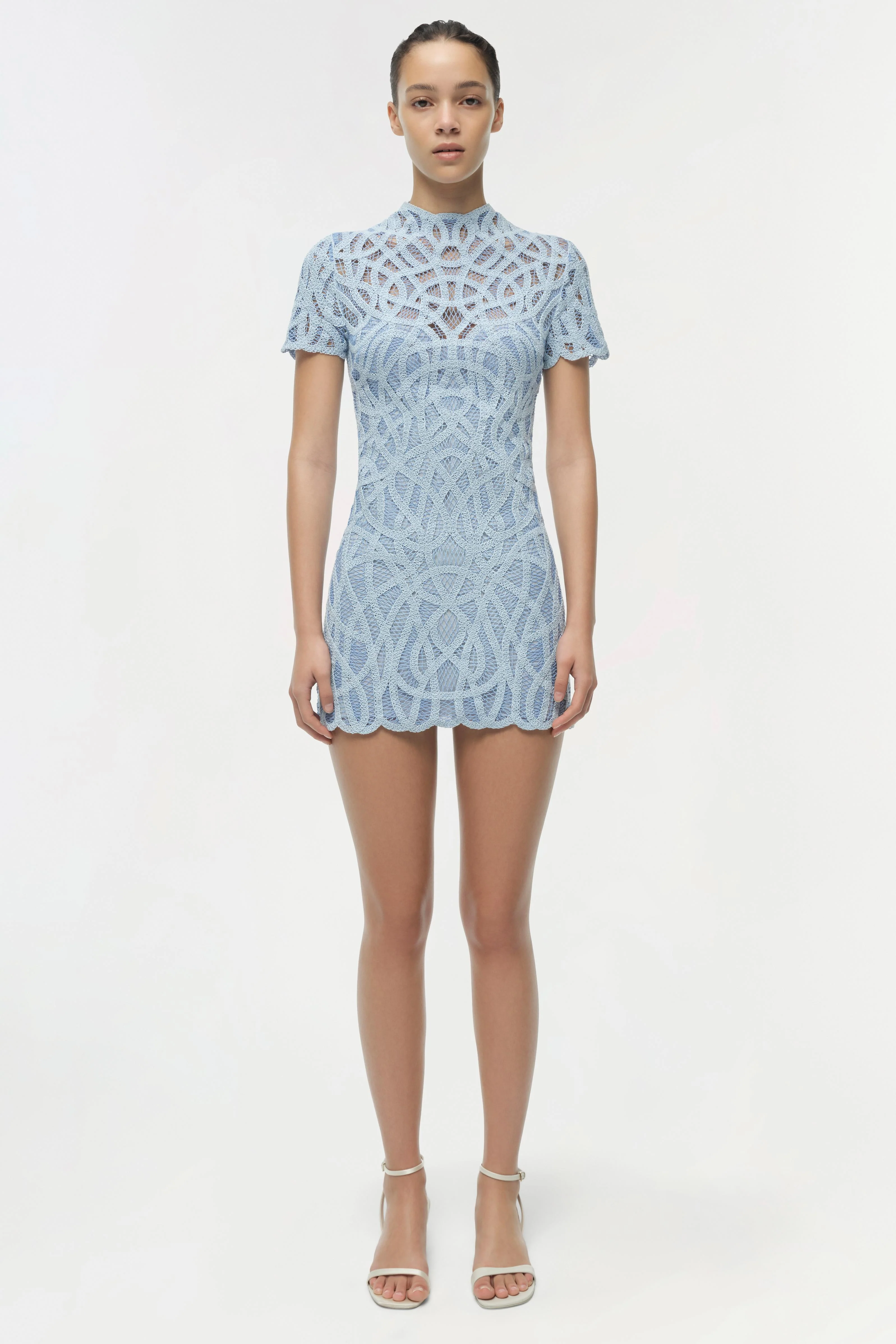 Desiree Macrame Mini Dress - Image 6