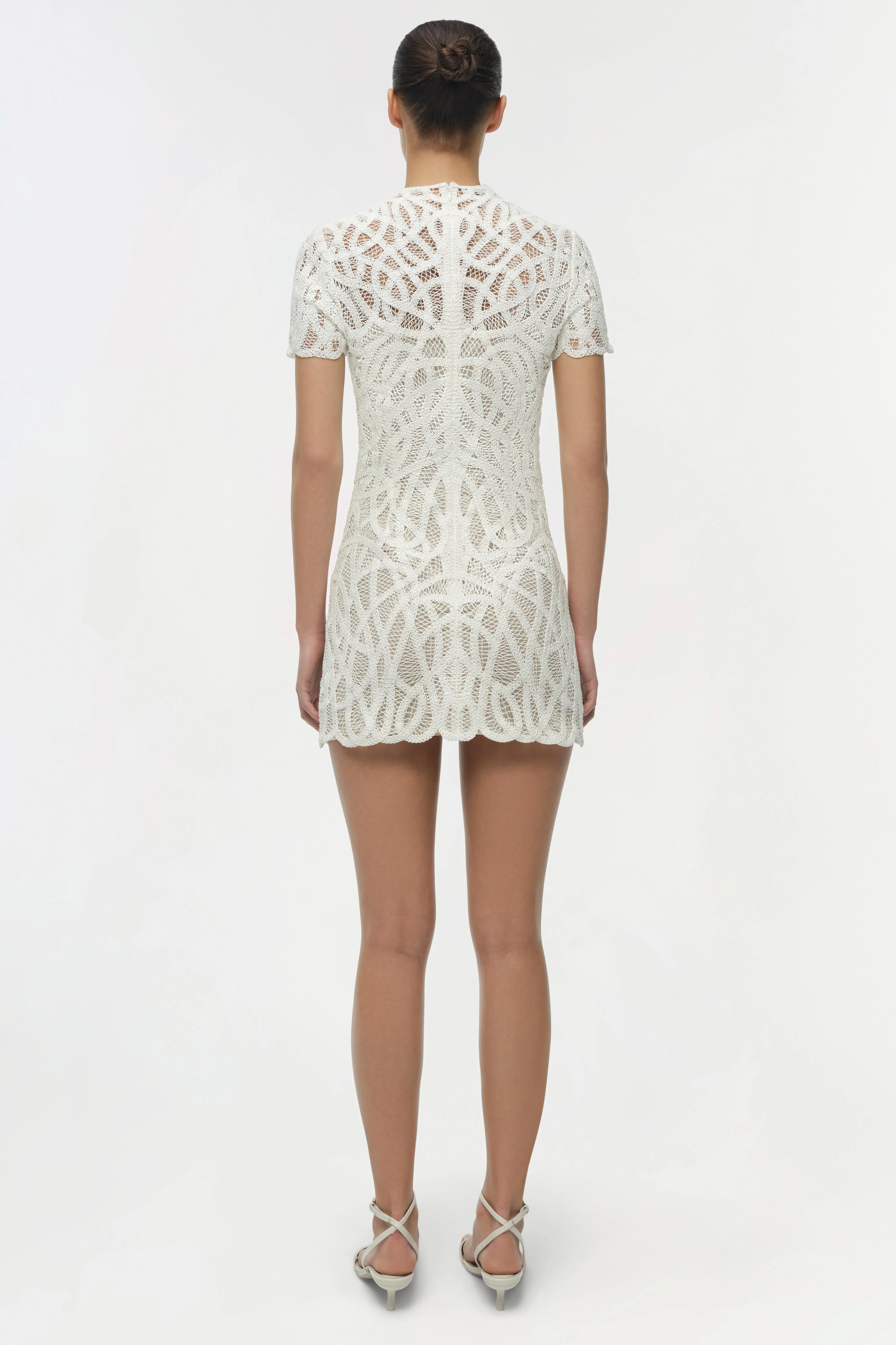 Desiree Macrame Mini Dress - Image 5