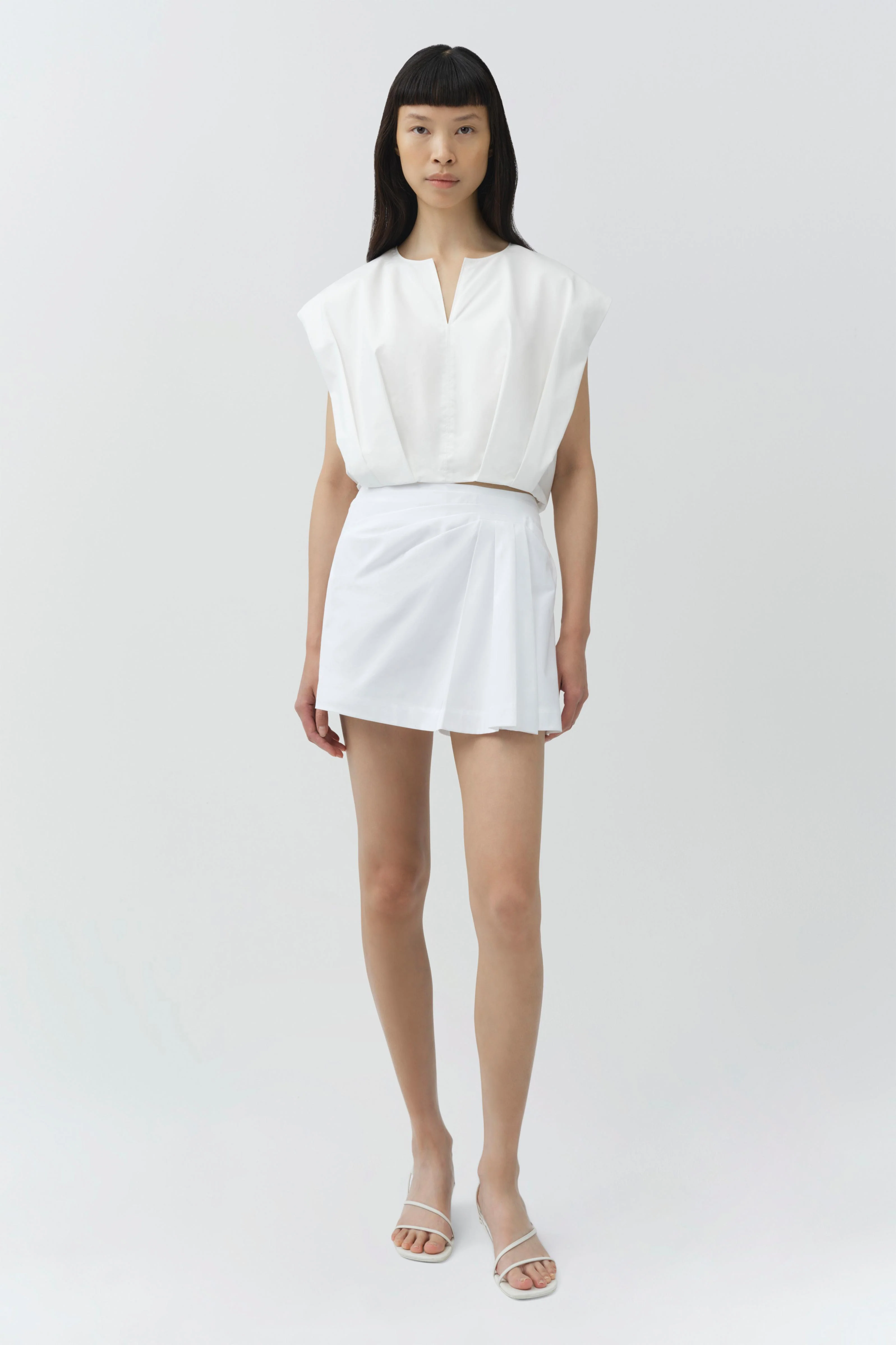 Devlin Pleated Mini Skort - Image 2