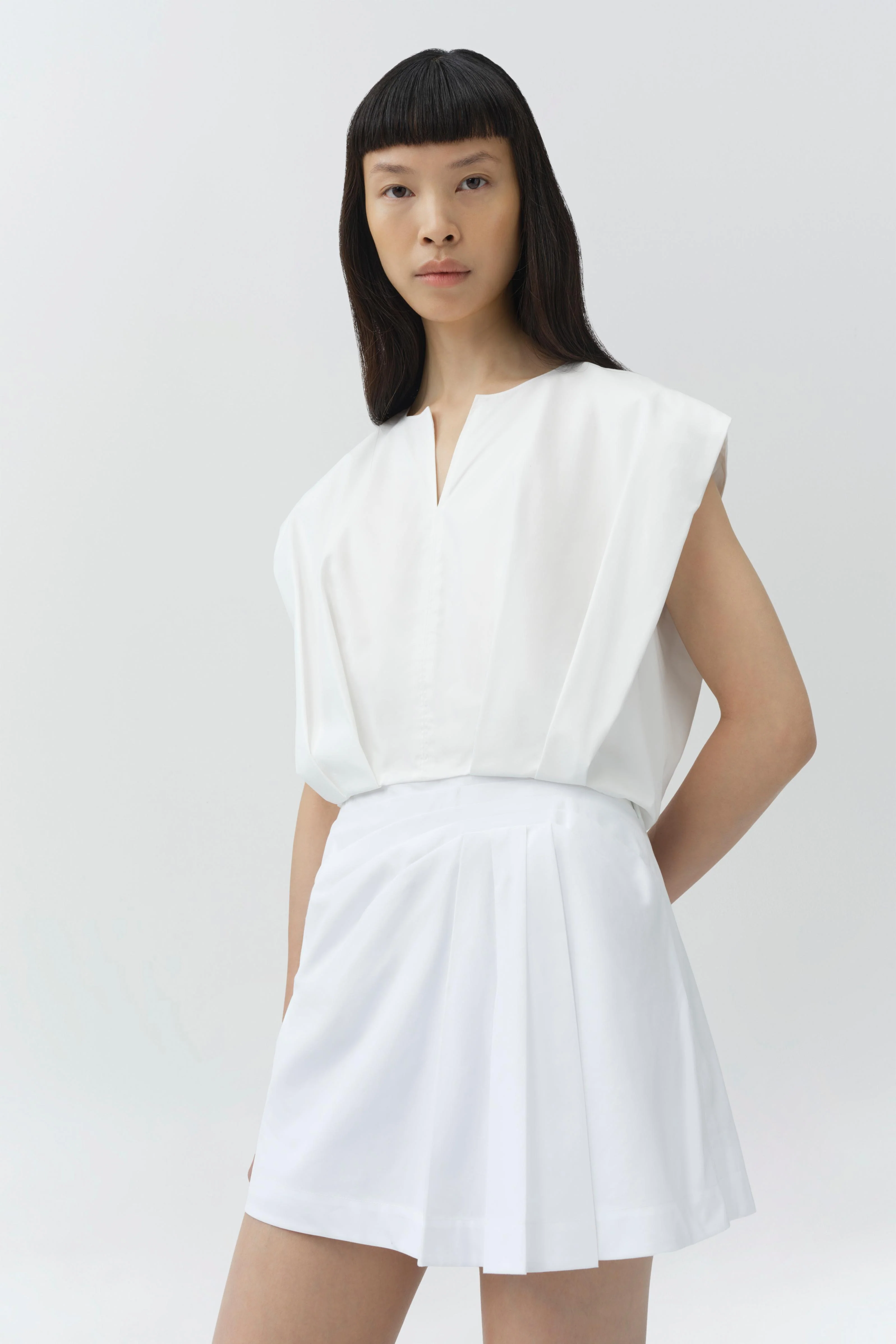 Devlin Pleated Mini Skort - Image 3