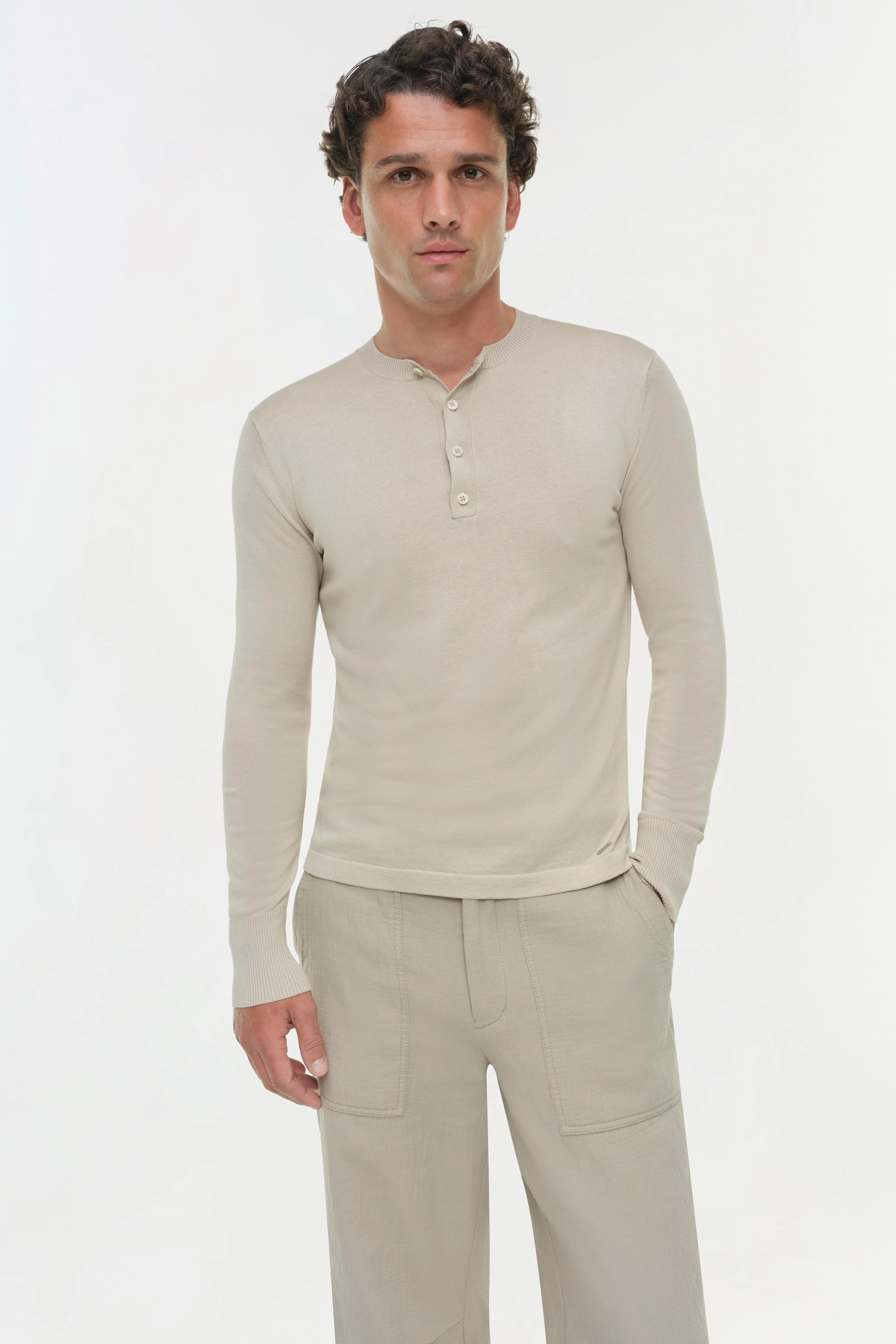 Dolton Knit Henley - Image 3