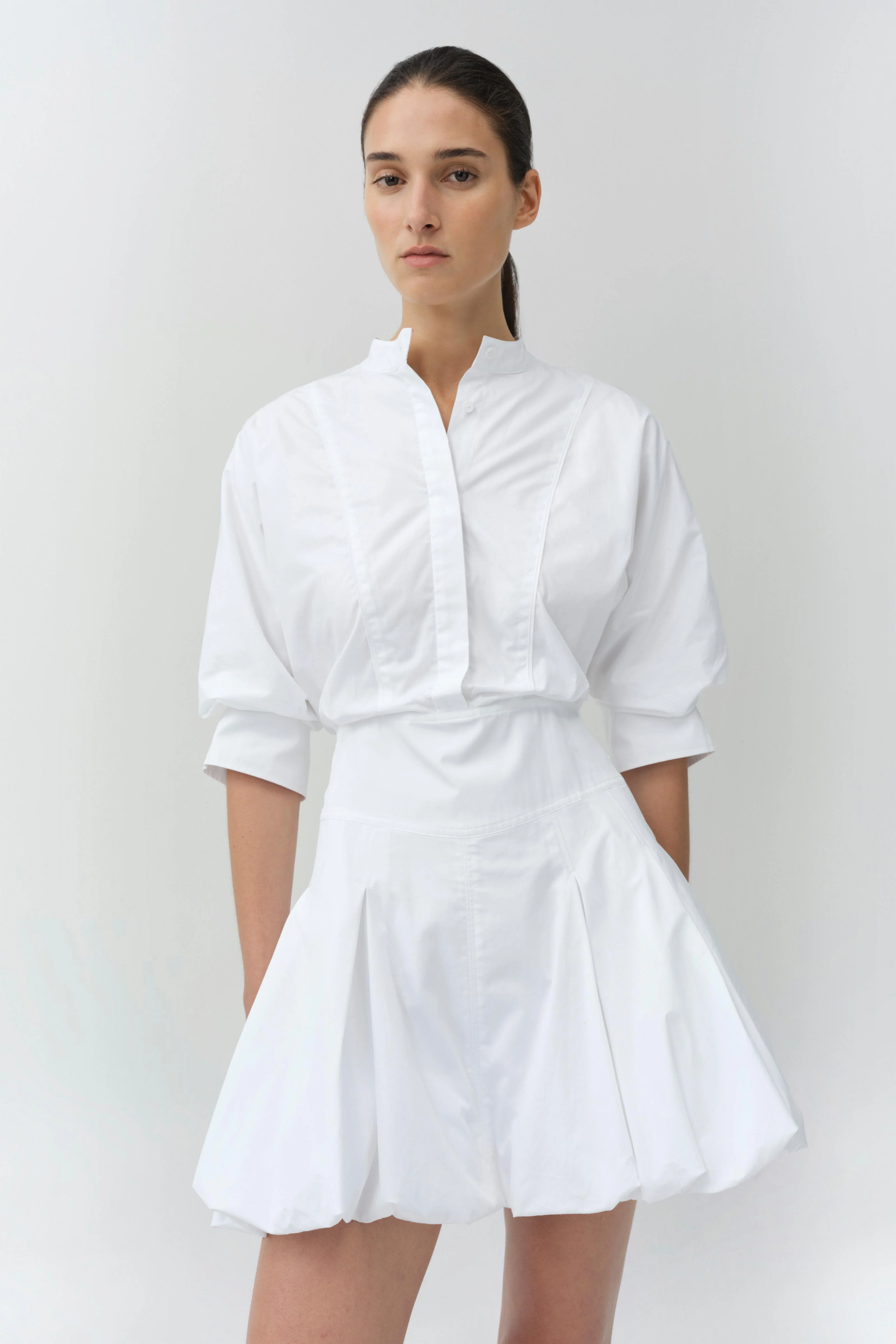 Effie Cotton Bubble Mini Dress - Image 3