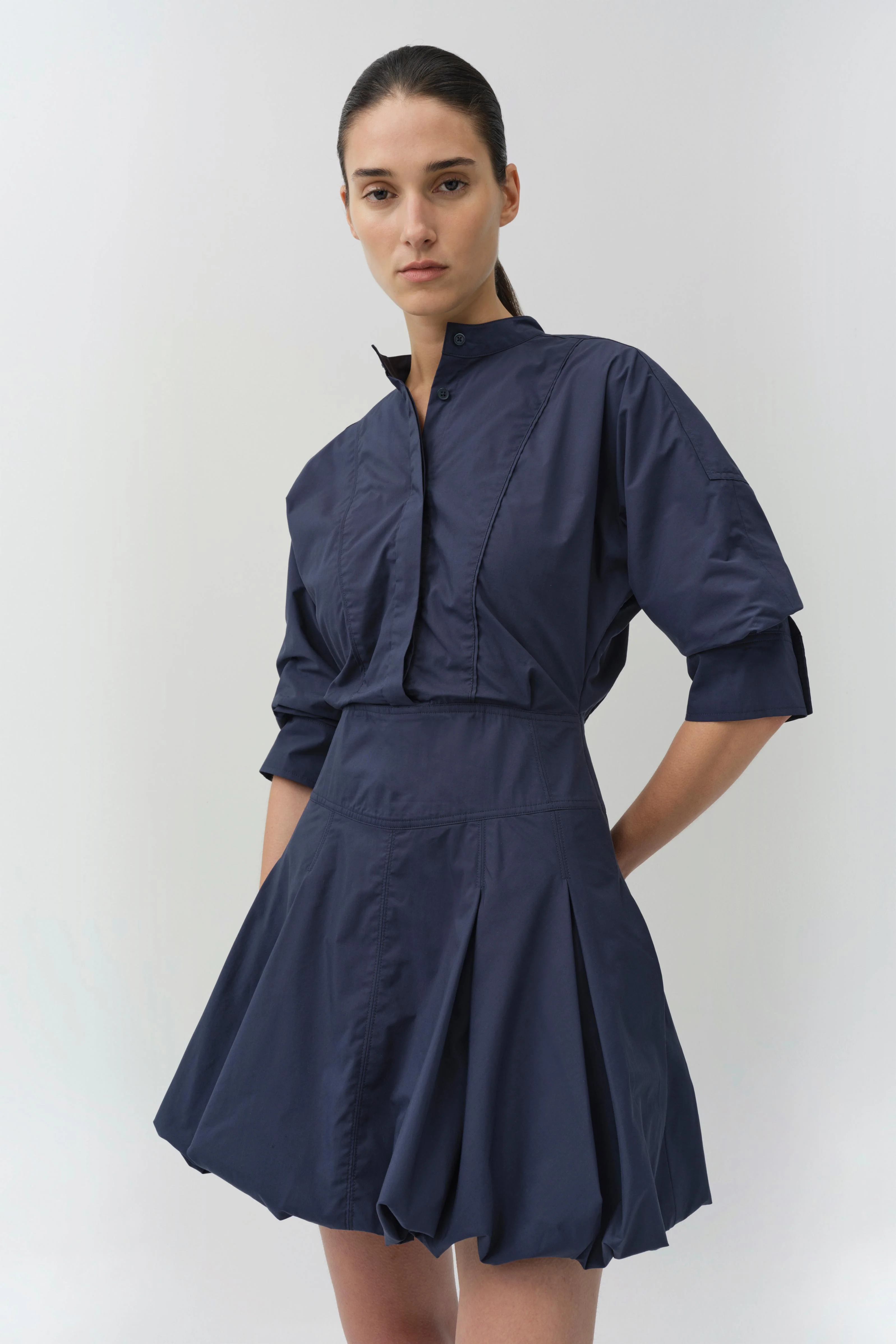 Effie Cotton Bubble Mini Dress - Image 3