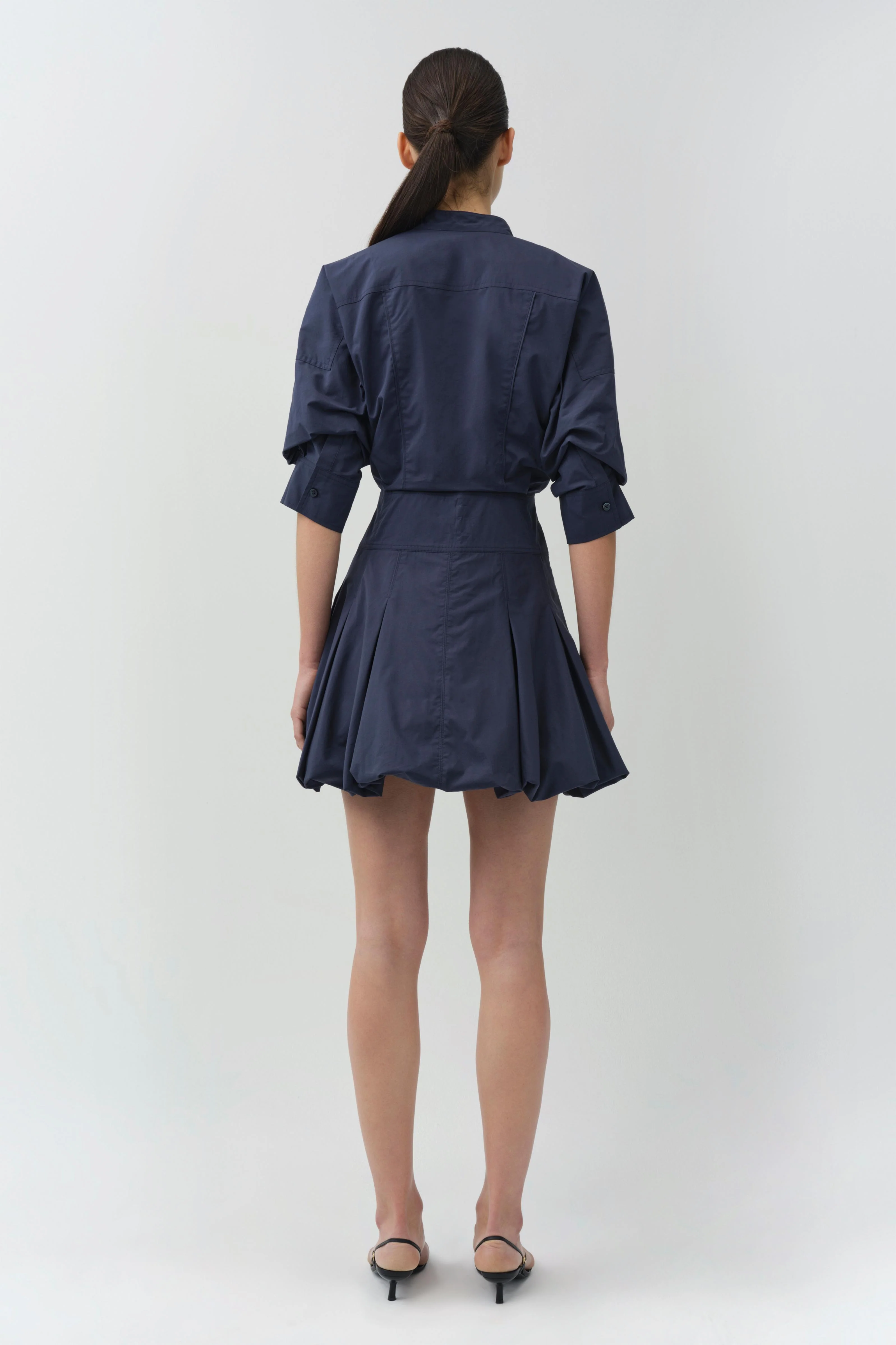 Effie Cotton Bubble Mini Dress - Image 4