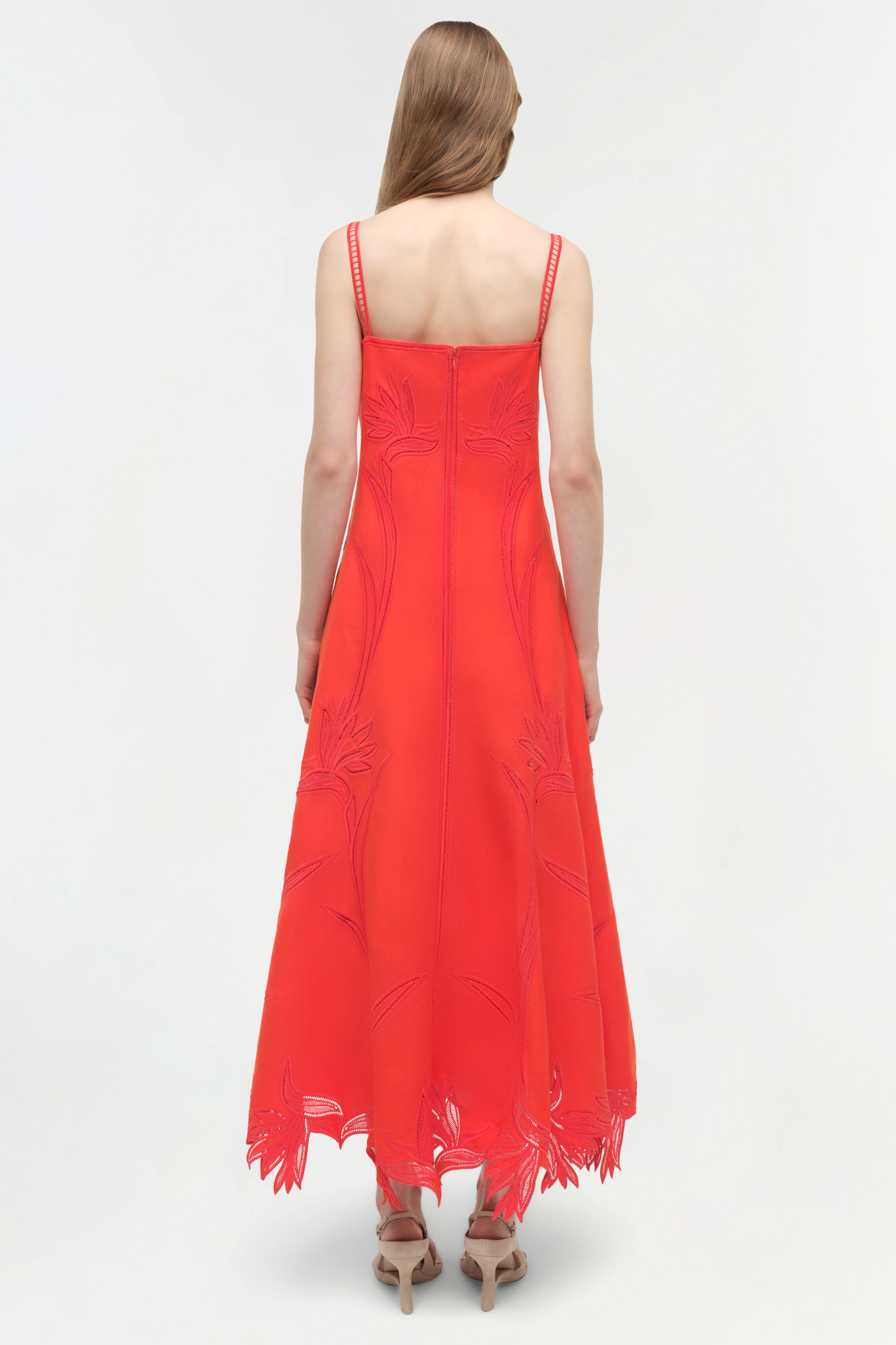 Ellery Embroidered Bustier Midi Dress - Image 5