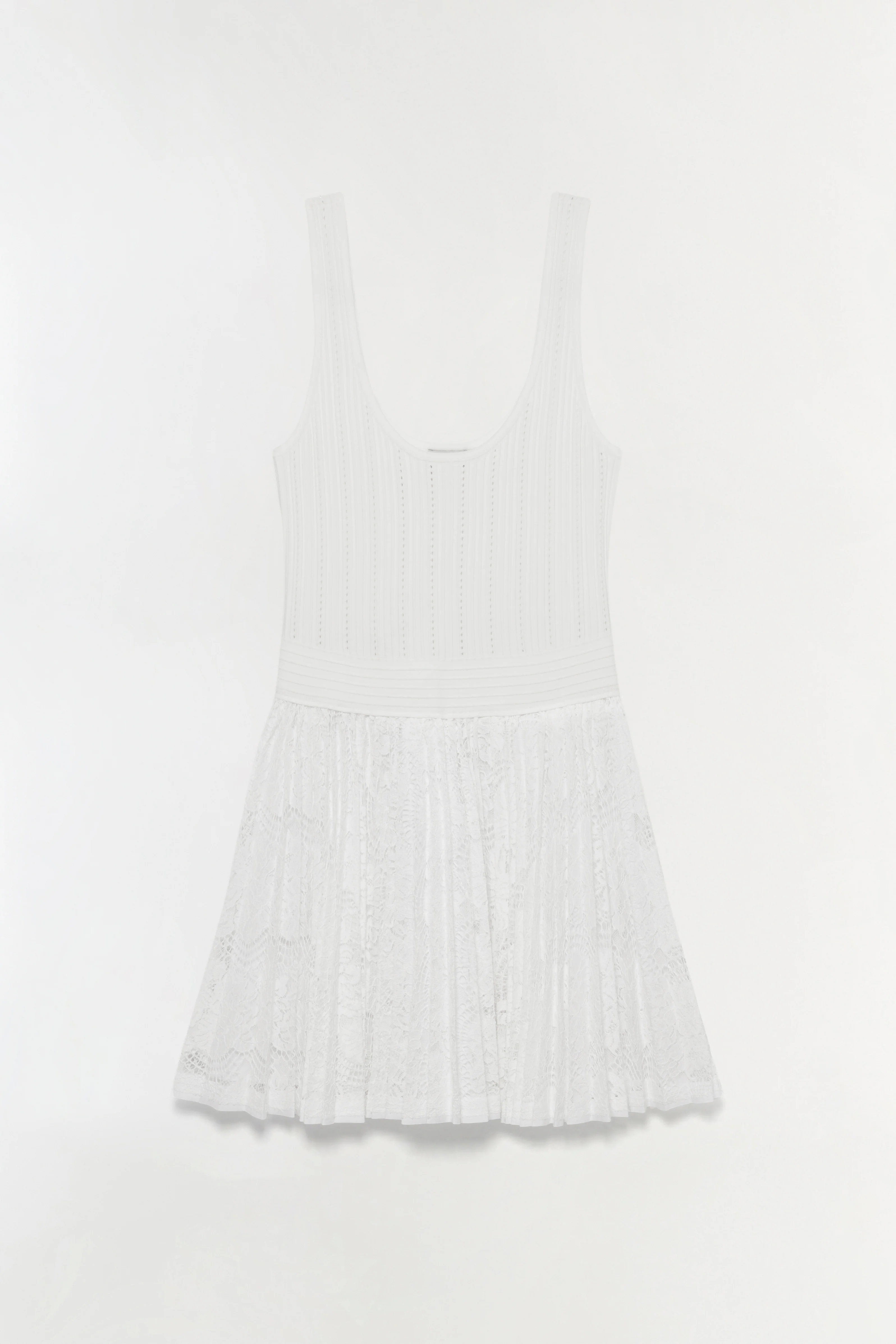 Ellis Knit Lace Mini Dress