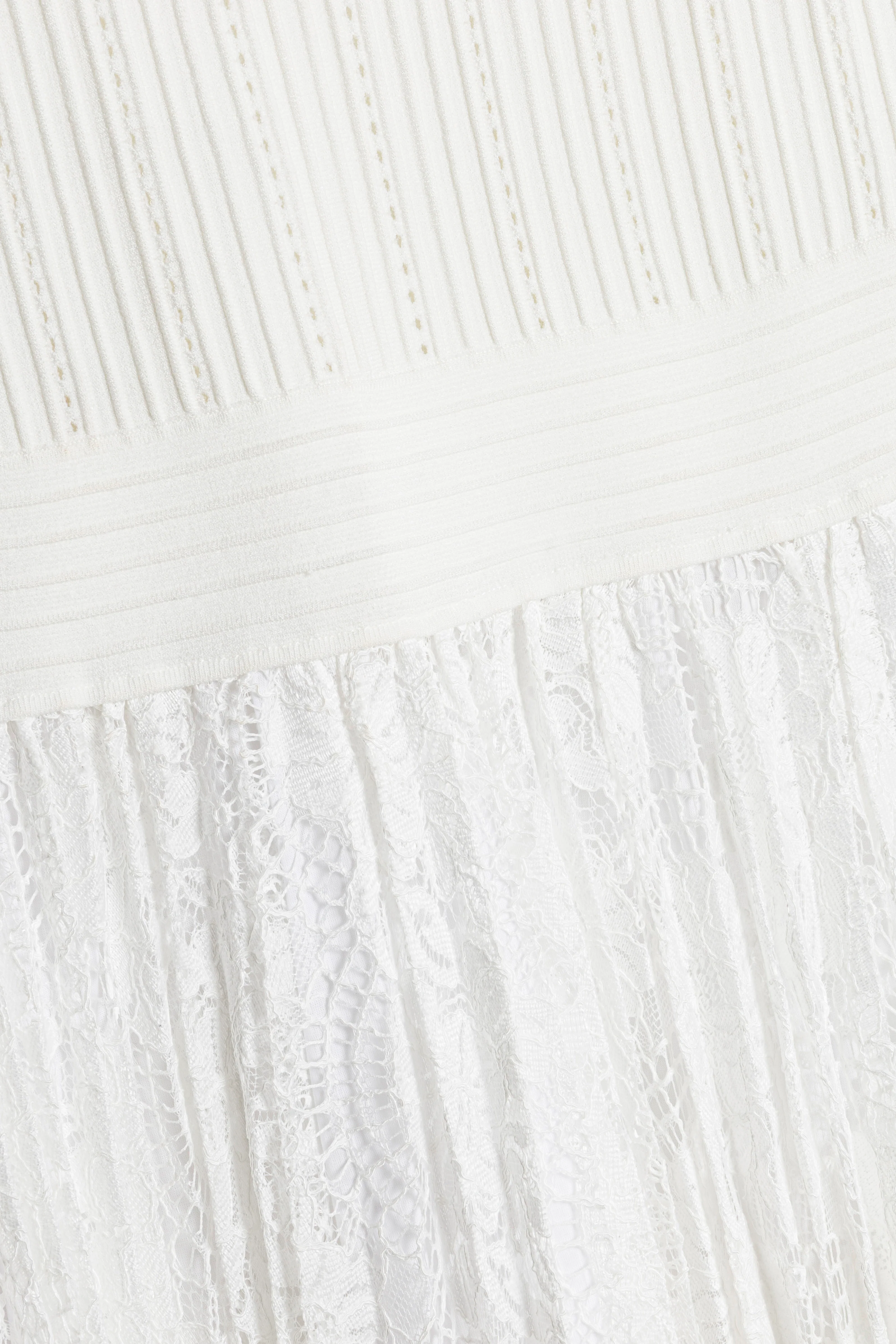 Ellis Knit Lace Mini Dress - Image 7