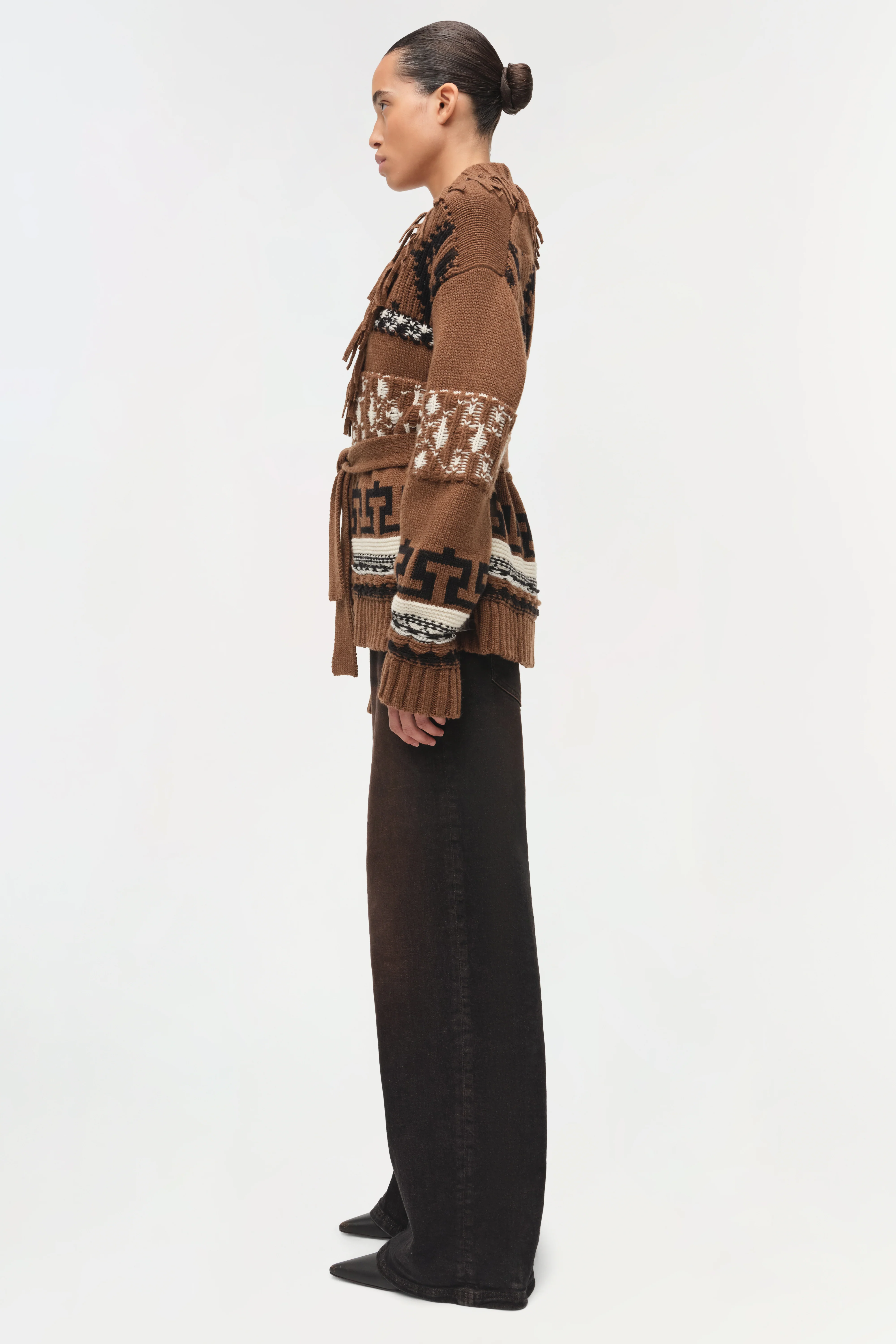 Elwood Western Fringe Wrap Cardigan - Image 4