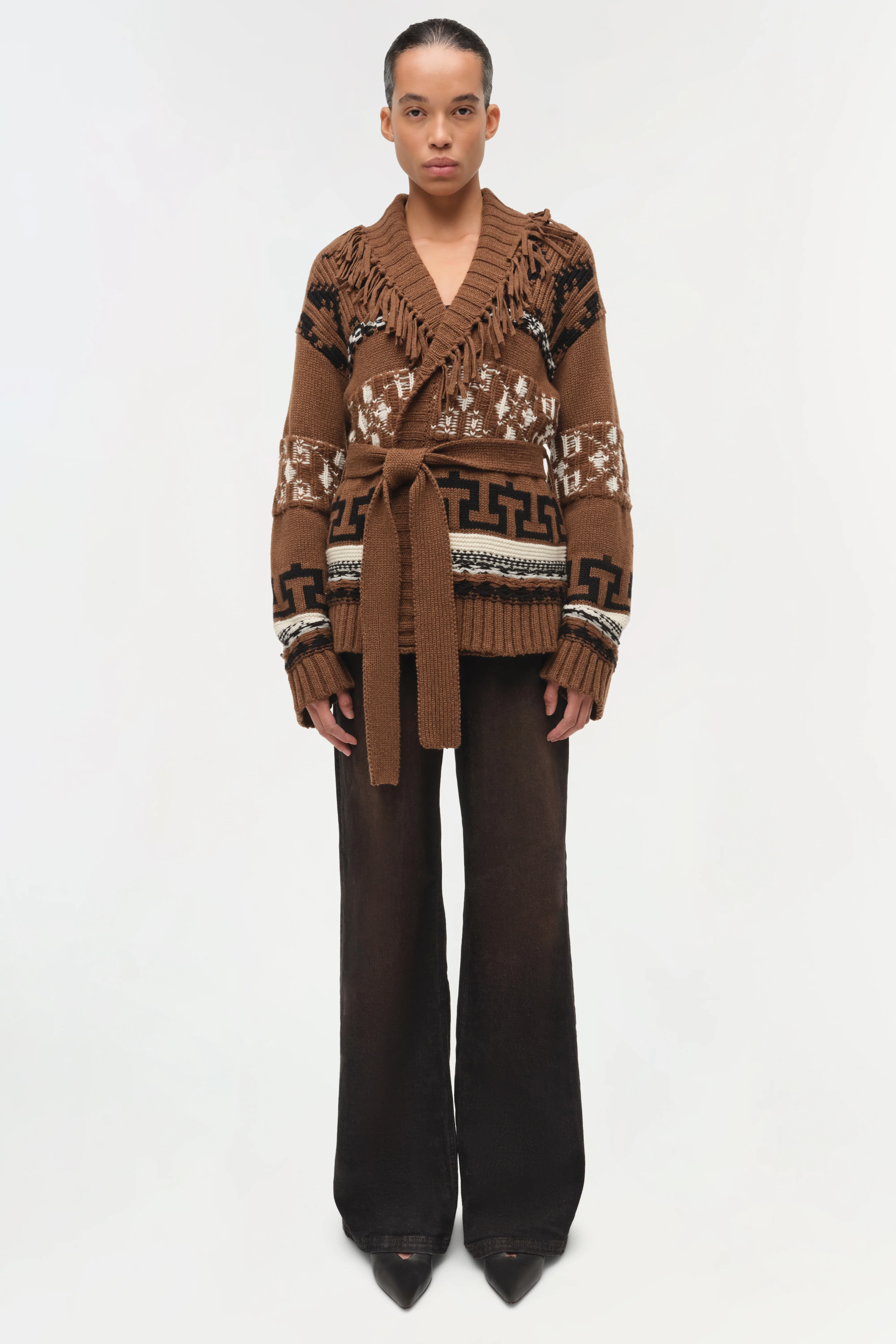 Elwood Western Fringe Wrap Cardigan - Image 6