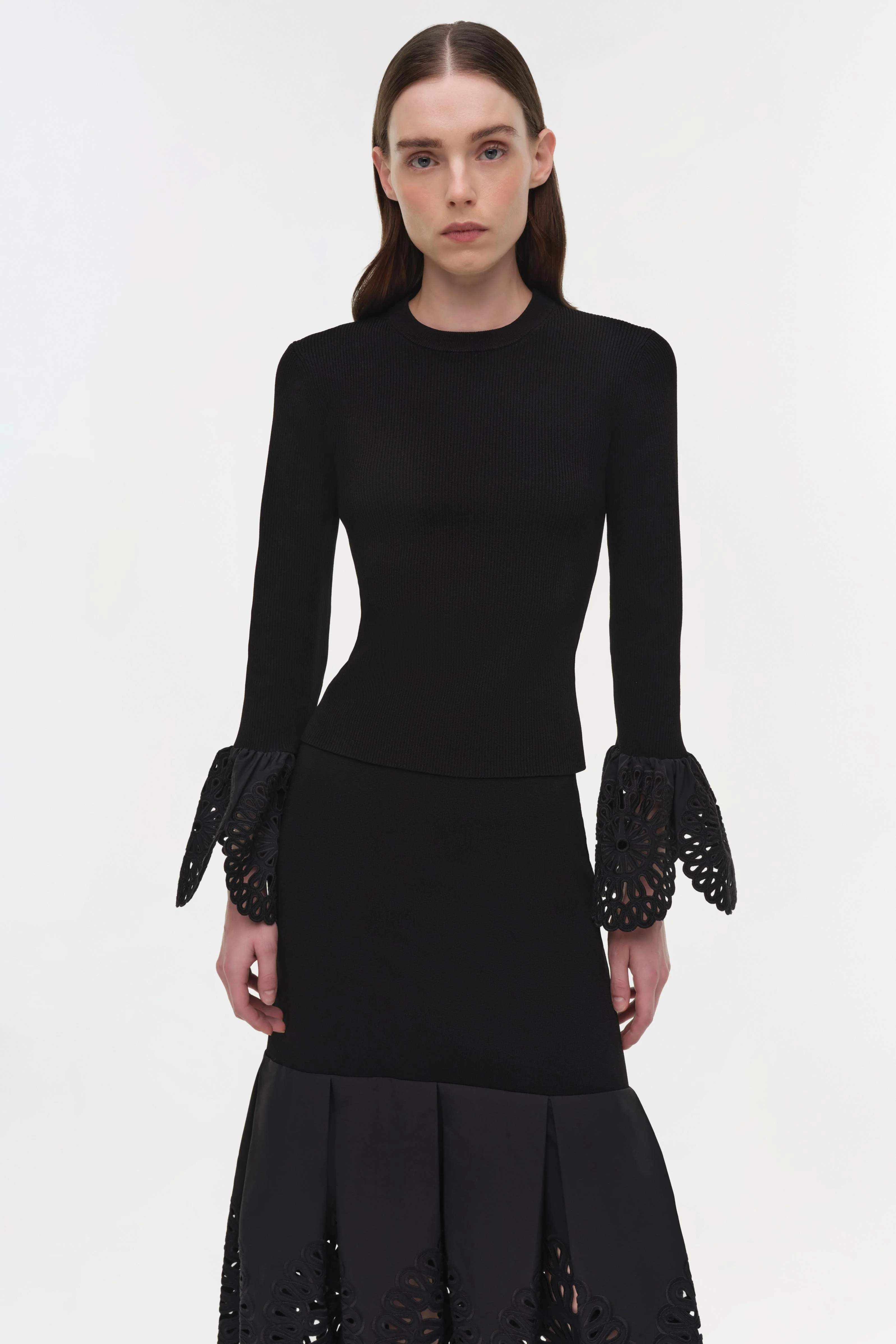 Elyse Embroidered Knit Top - Image 3