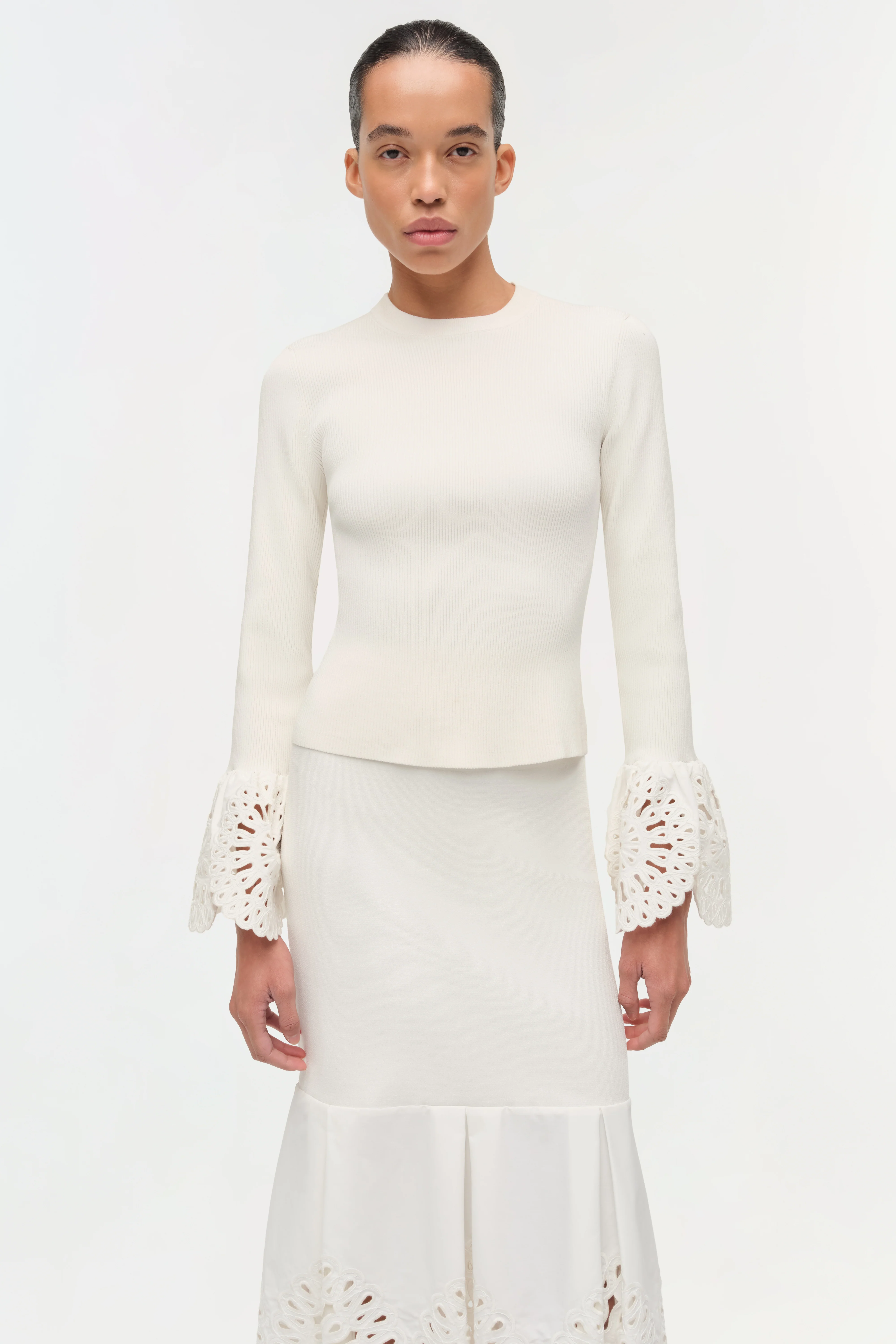 Elyse Embroidered Knit Top - Image 4