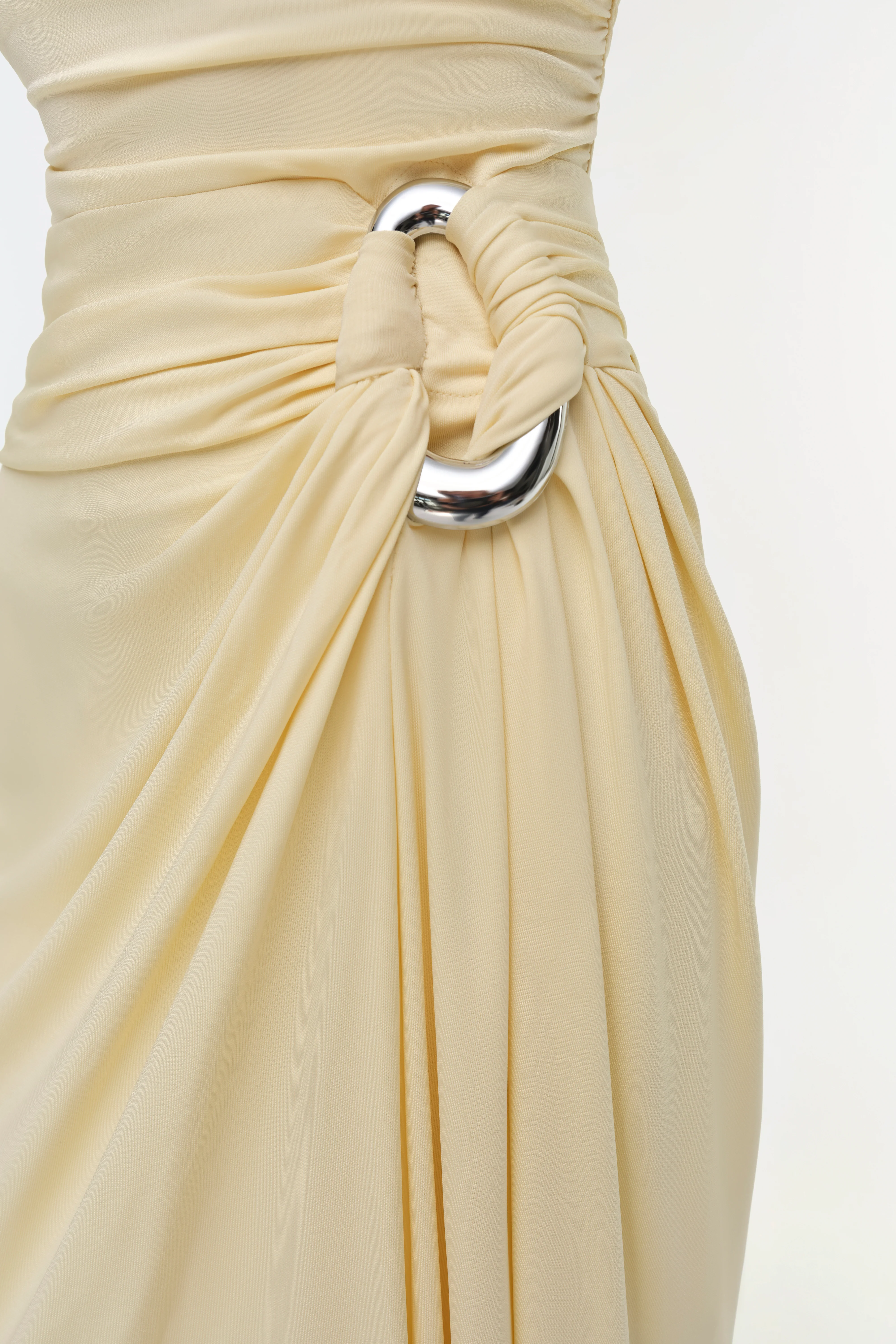 Emma Draped Jersey Bustier Gown - Image 5