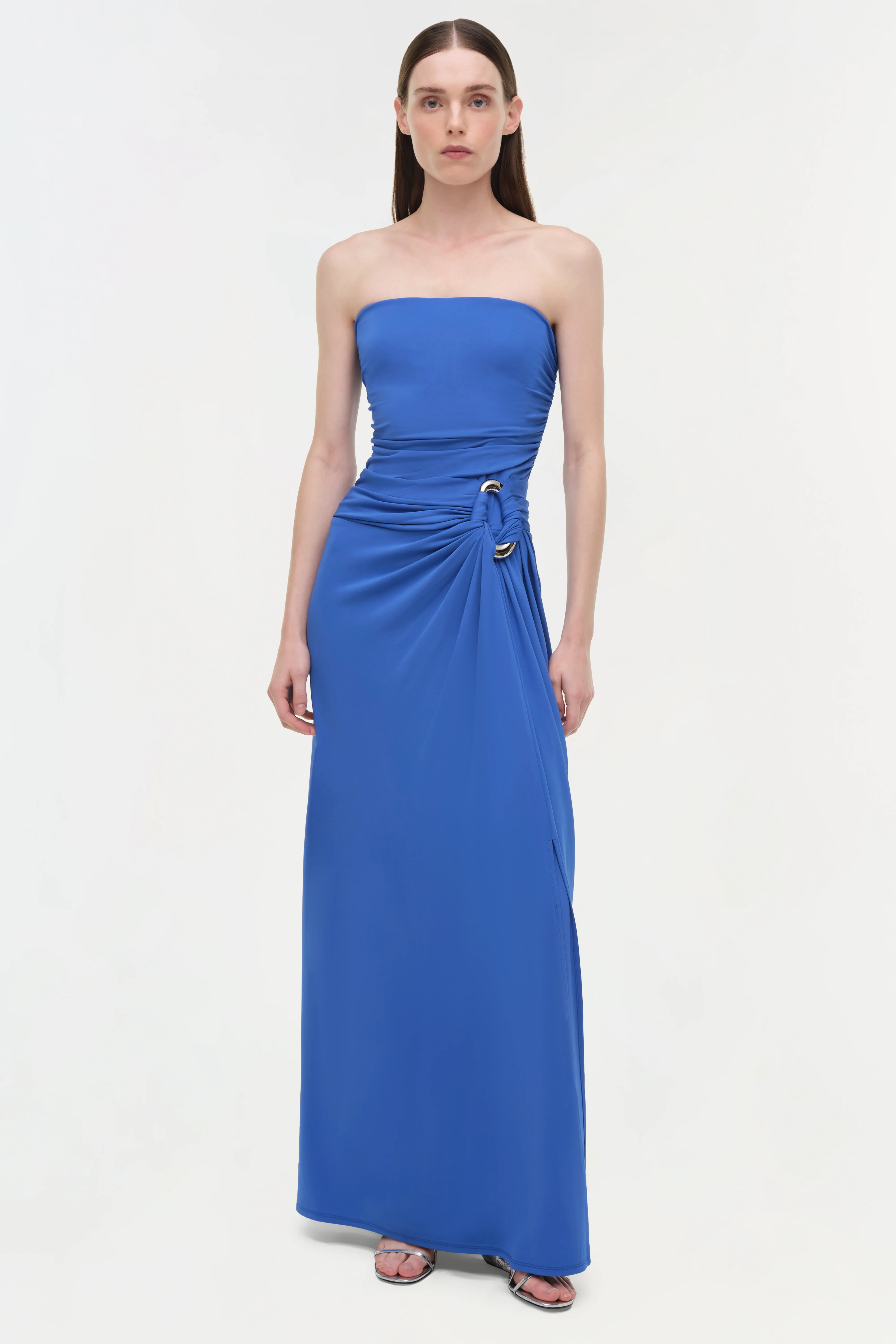 Emma Draped Jersey Bustier Gown - Image 2