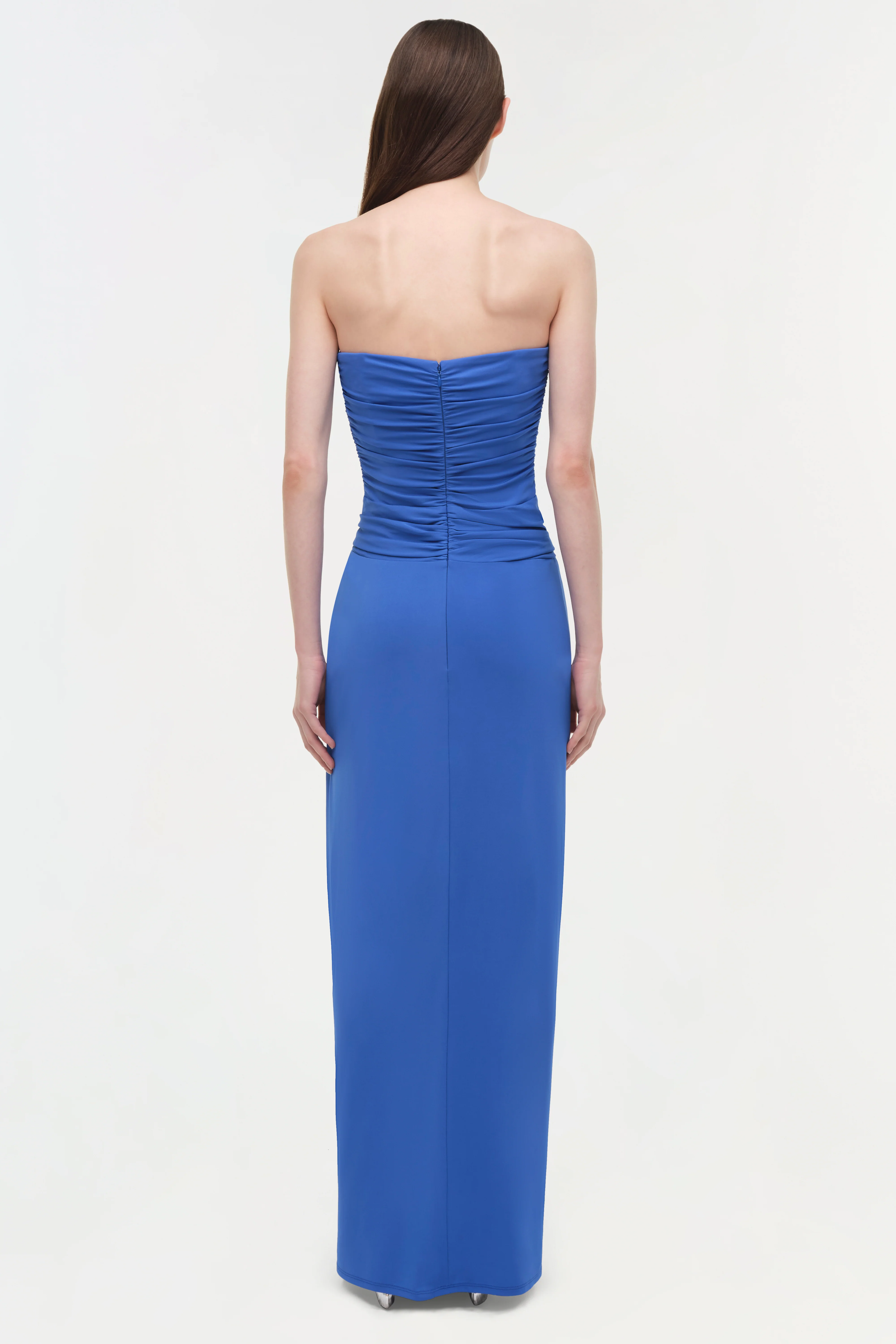 Emma Draped Jersey Bustier Gown - Image 5